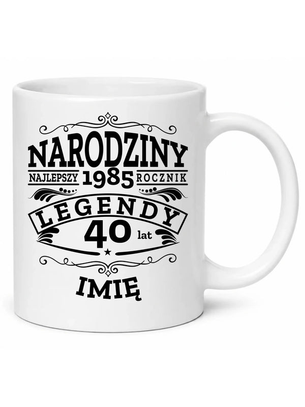 Kubek na urodziny - Narodziny Legendy - personalizowany
