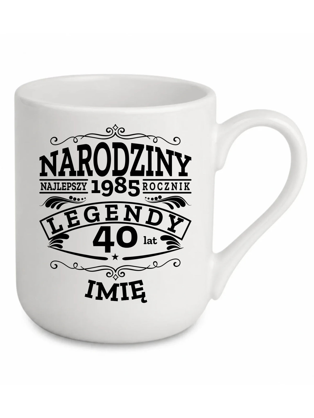 Kubek elegant na urodziny - Narodziny Legendy - personalizowany