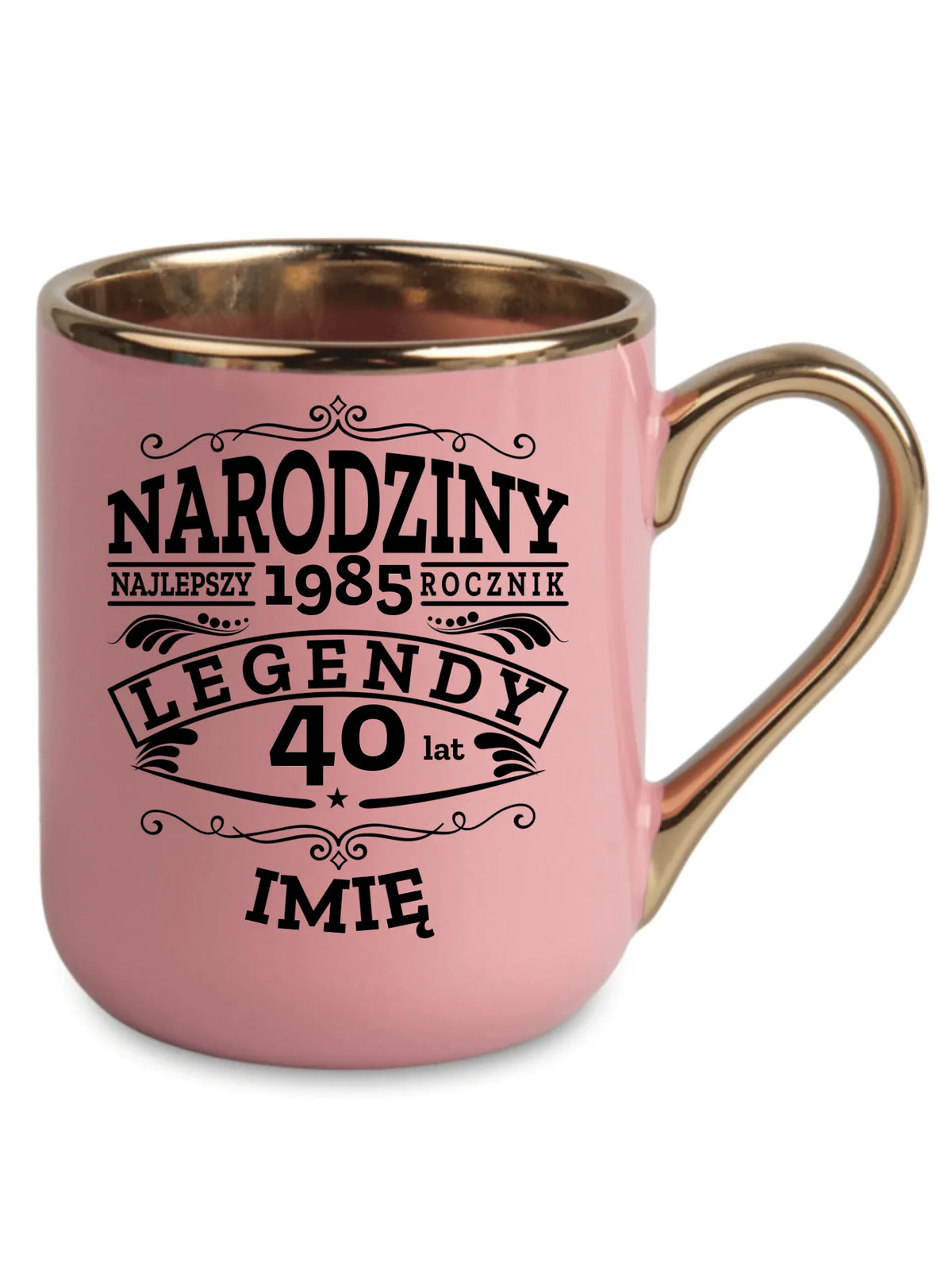 Kubek elegant na urodziny - Narodziny Legendy - personalizowany