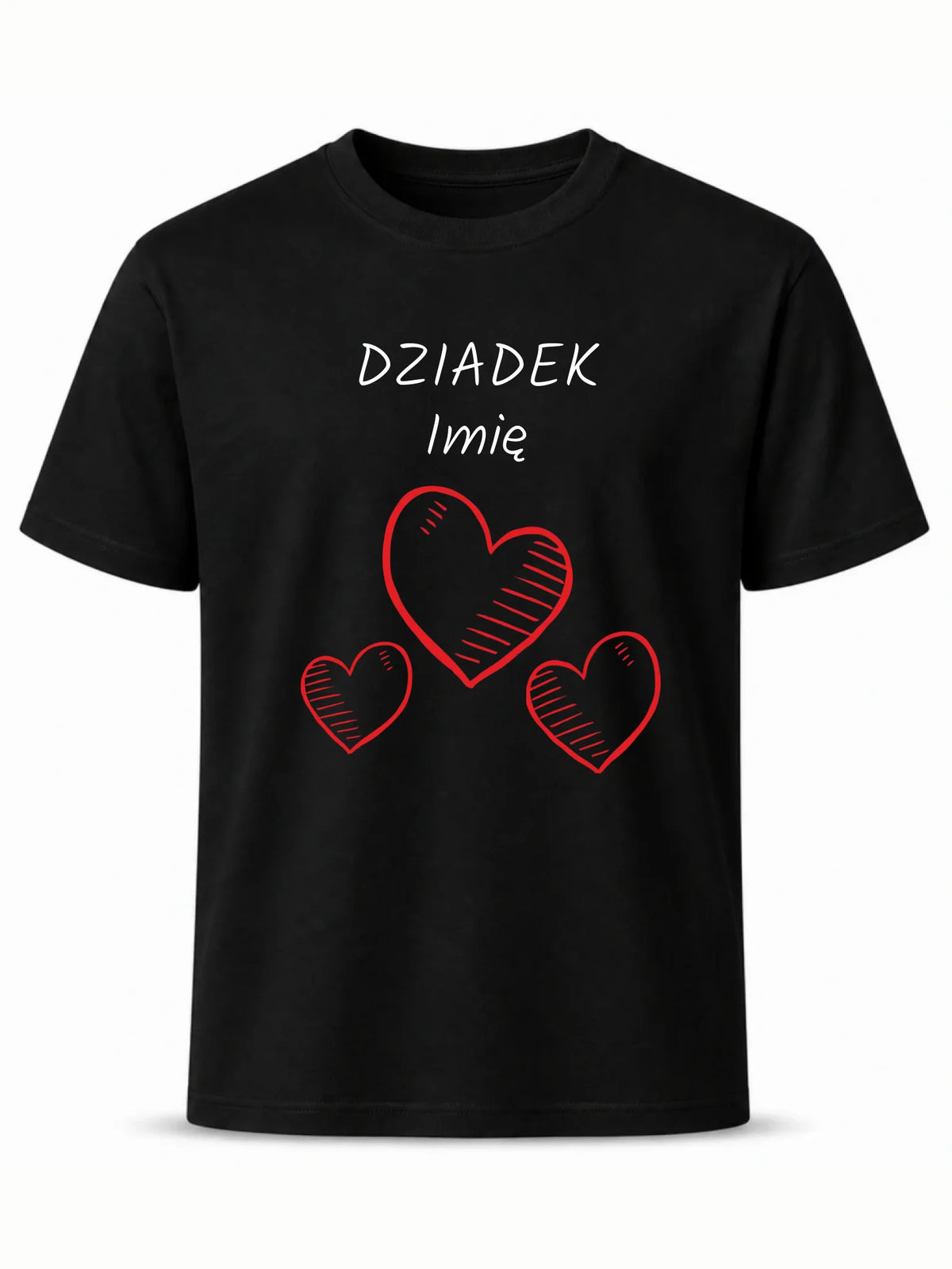 Koszulka dla dziadka - Serca - personalizowana D01