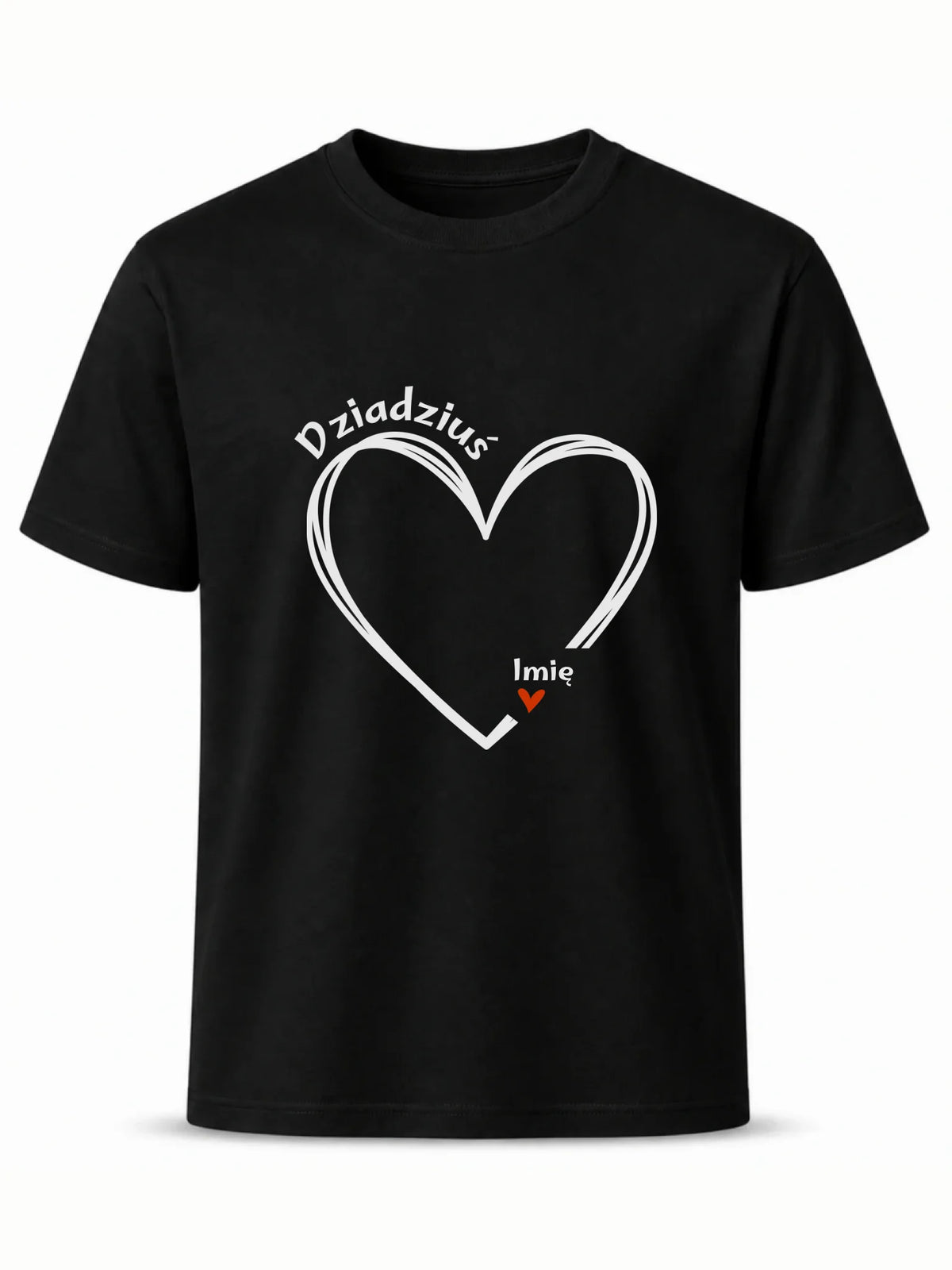 Koszulka dla dziadka - Serce z imionami wnuków 1-7 - personalizowana D26