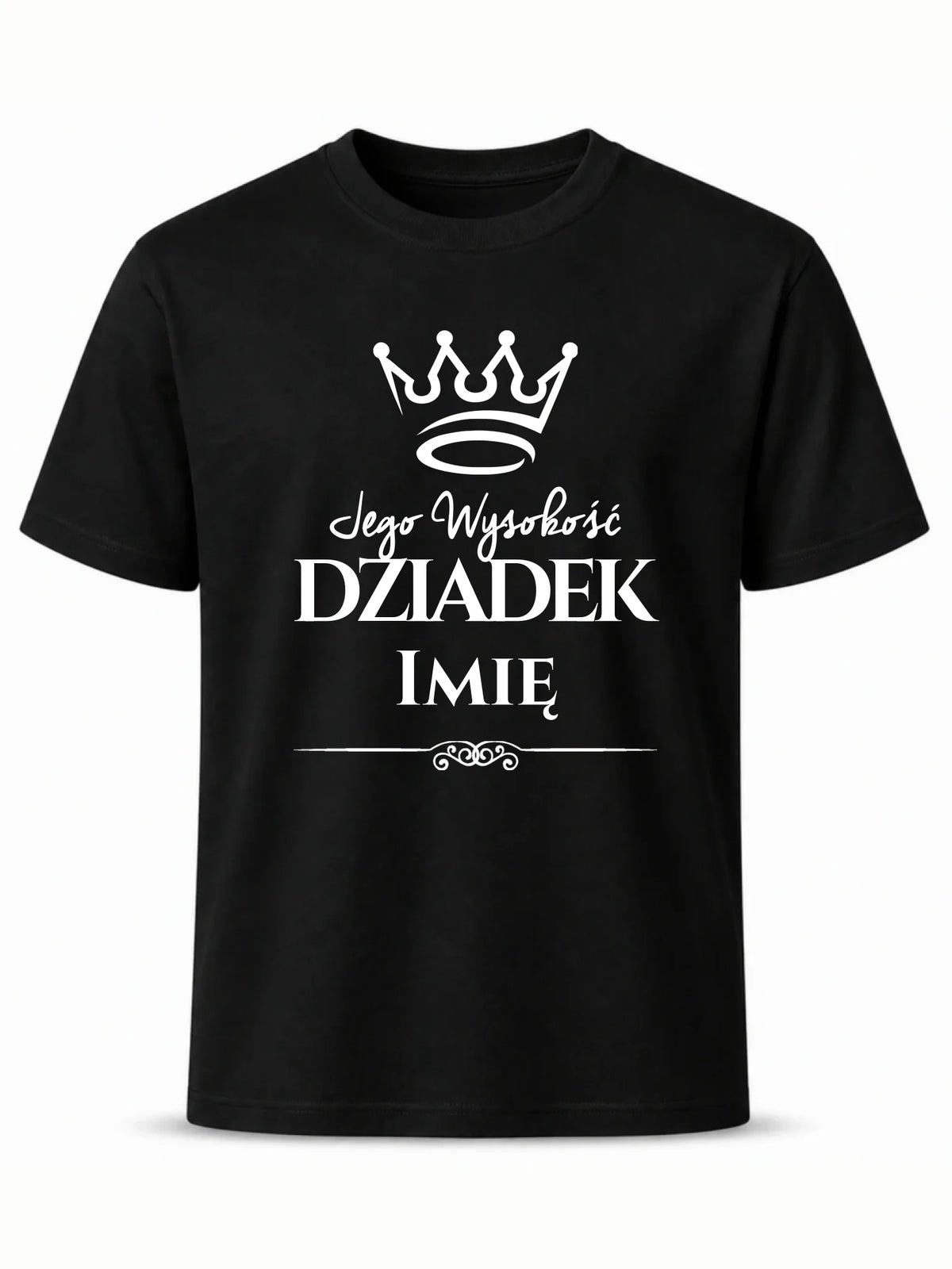 Koszulka dla dziadka - Jego Wysokość dziadek - personalizowana D11
