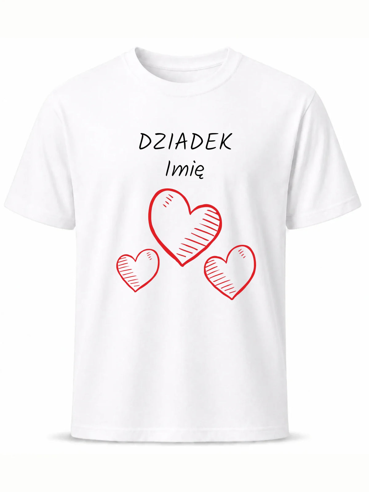 Koszulka dla dziadka - Serca - personalizowana D01