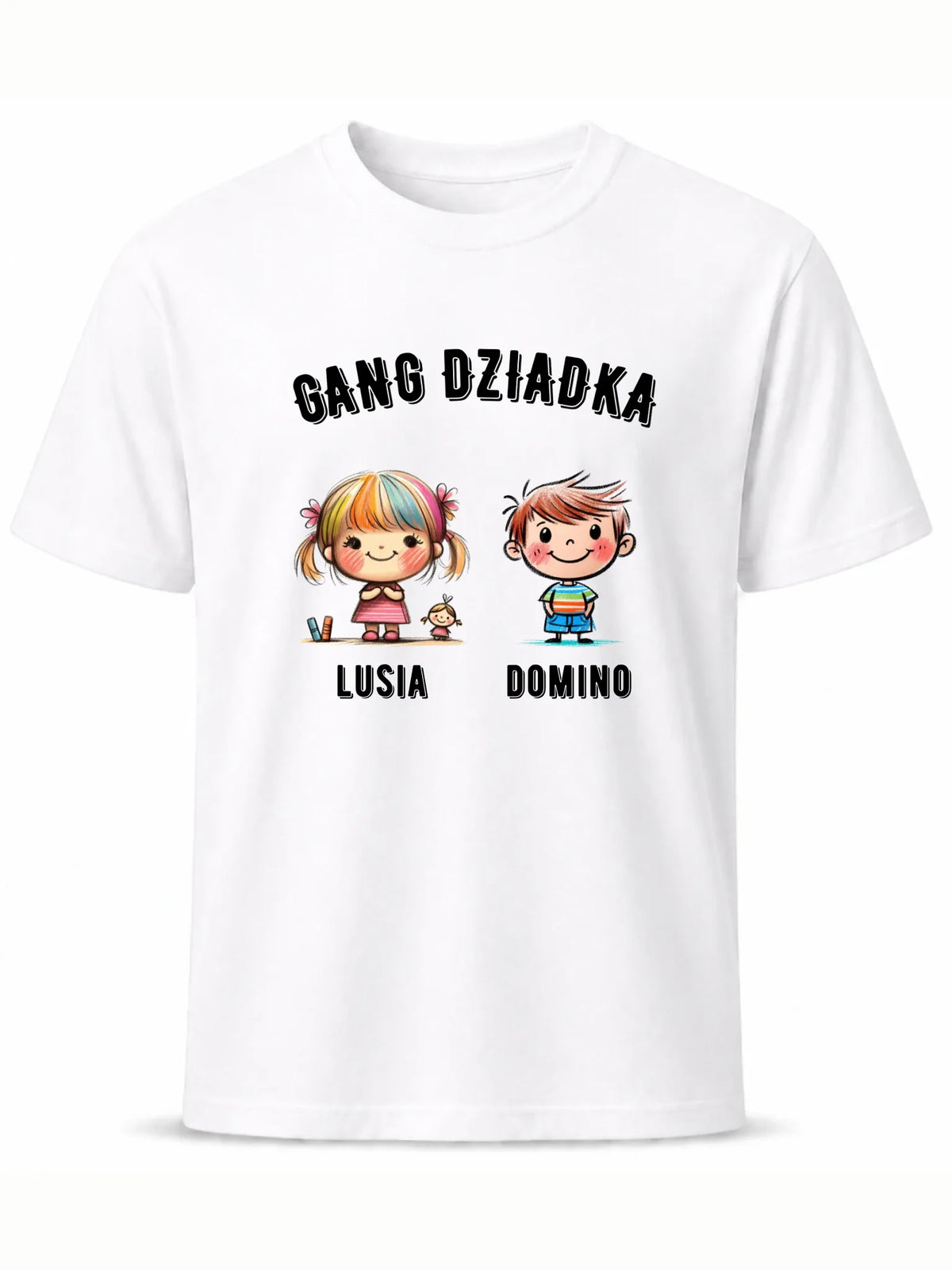 Koszulka dla dziadka - Gang Dziadka imiona wnuków 2-6 - personalizowana D18