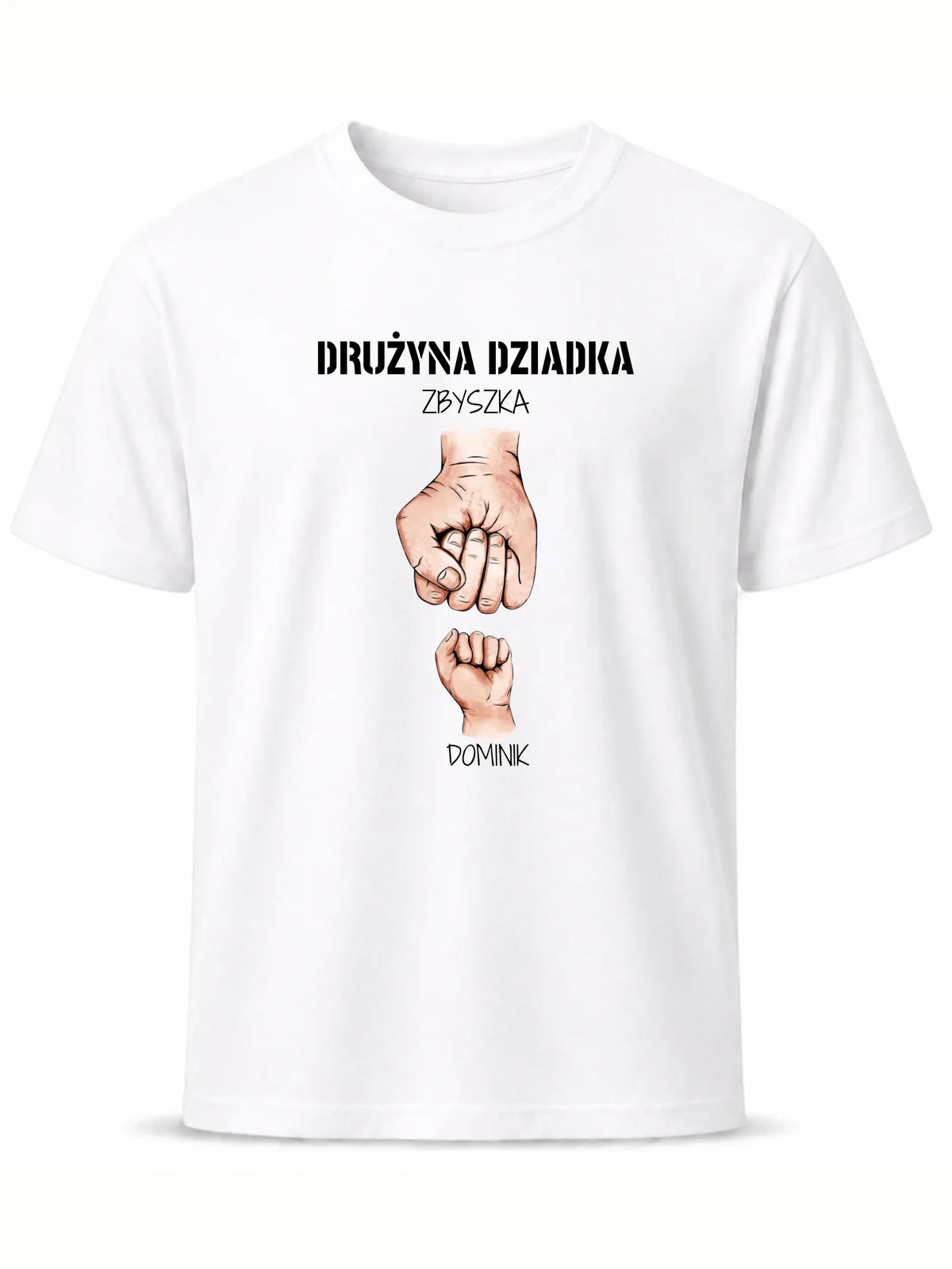 Koszulka dla dziadka - Drużyna dziadka 1-6 imion wnuków - personalizowana D07