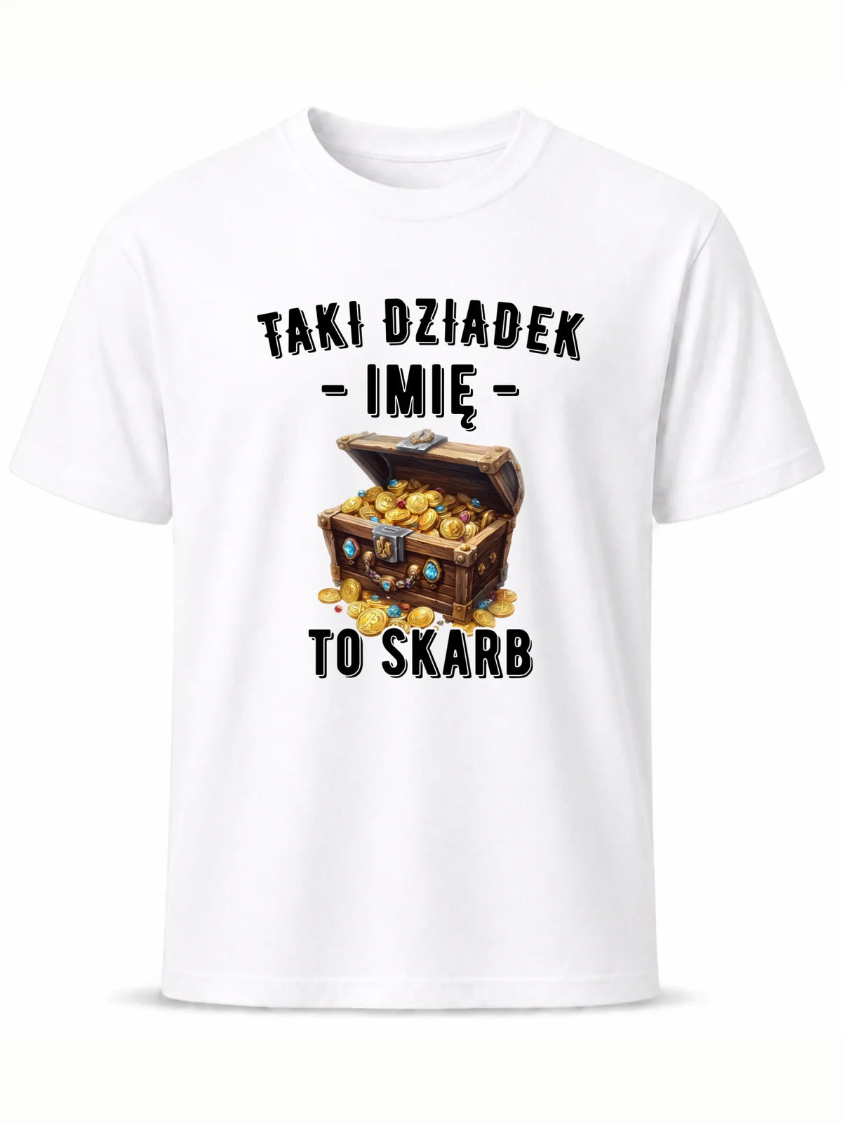 Koszulka dla dziadka - Taki dziadek to skarb - personalizowana D19