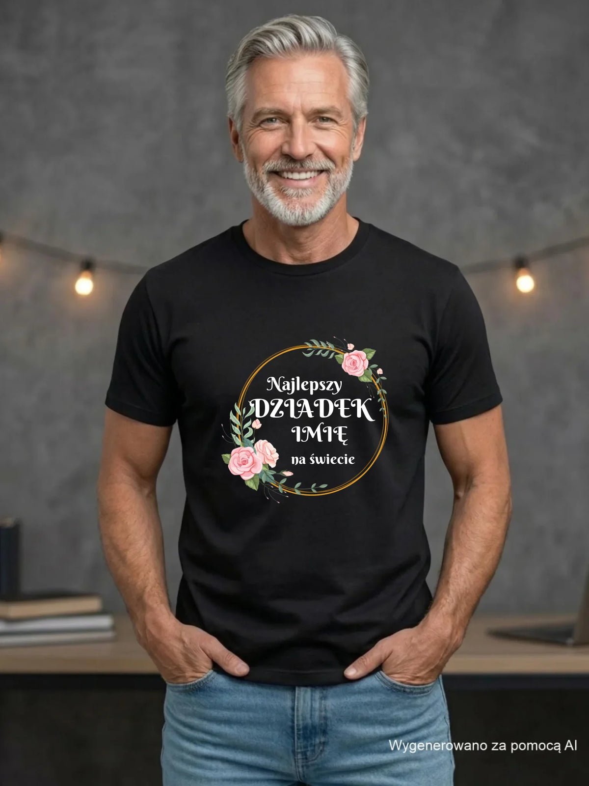 Koszulka dla dziadka - Najlepszy dziadek na Świecie - personalizowana D04