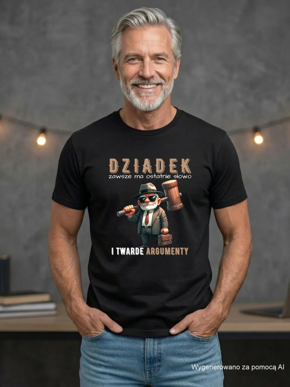 Koszulka dla dziadka - Dziadek zawsze ma ostatnie słowo D40