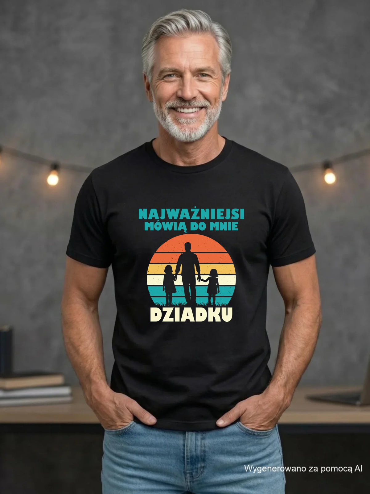 Koszulka dla dziadka - Najważniejsi mówią do mnie dziadku D34