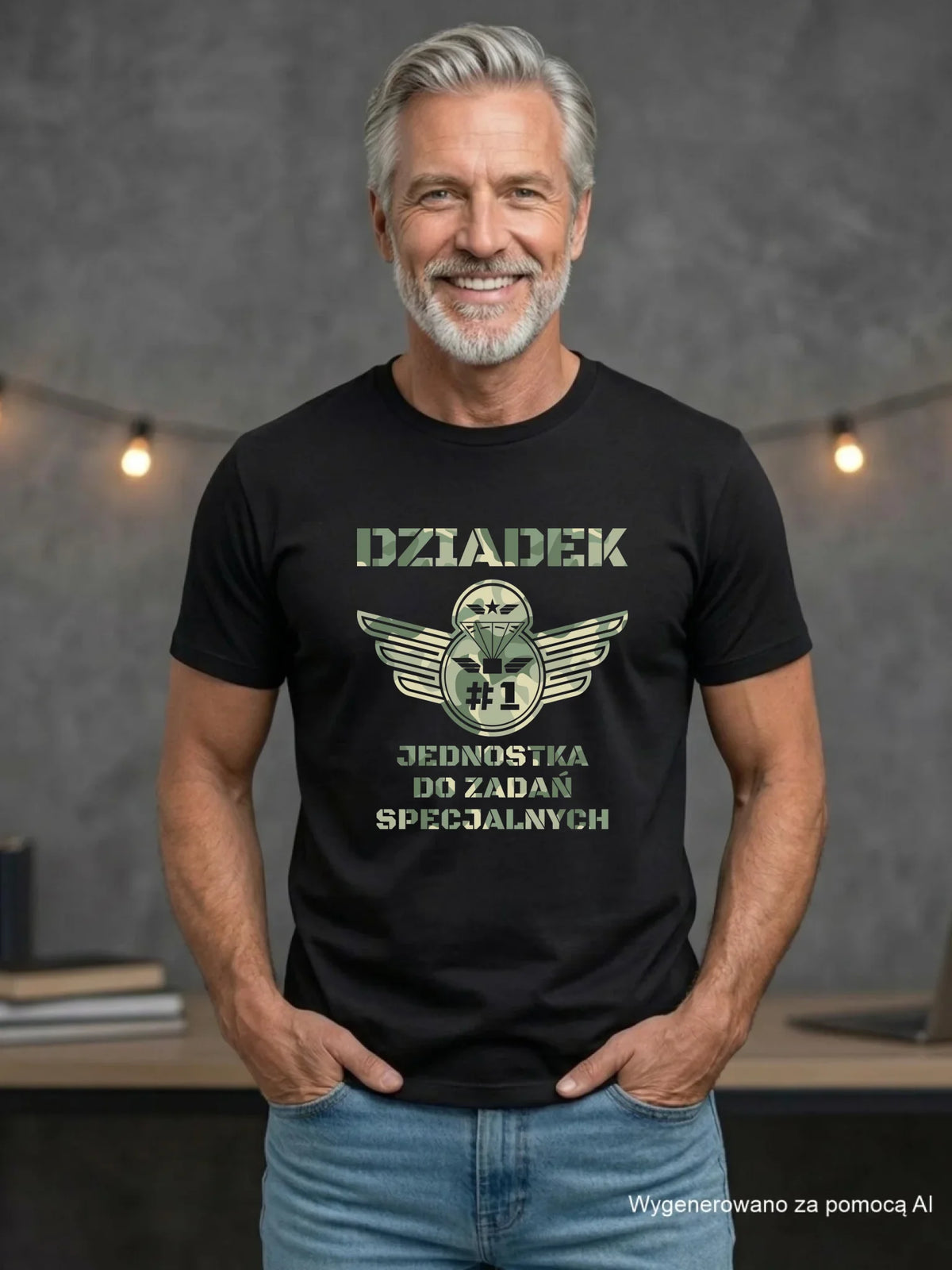 Koszulka dla dziadka - Dziadek jednostka do zadań specjalnych D31