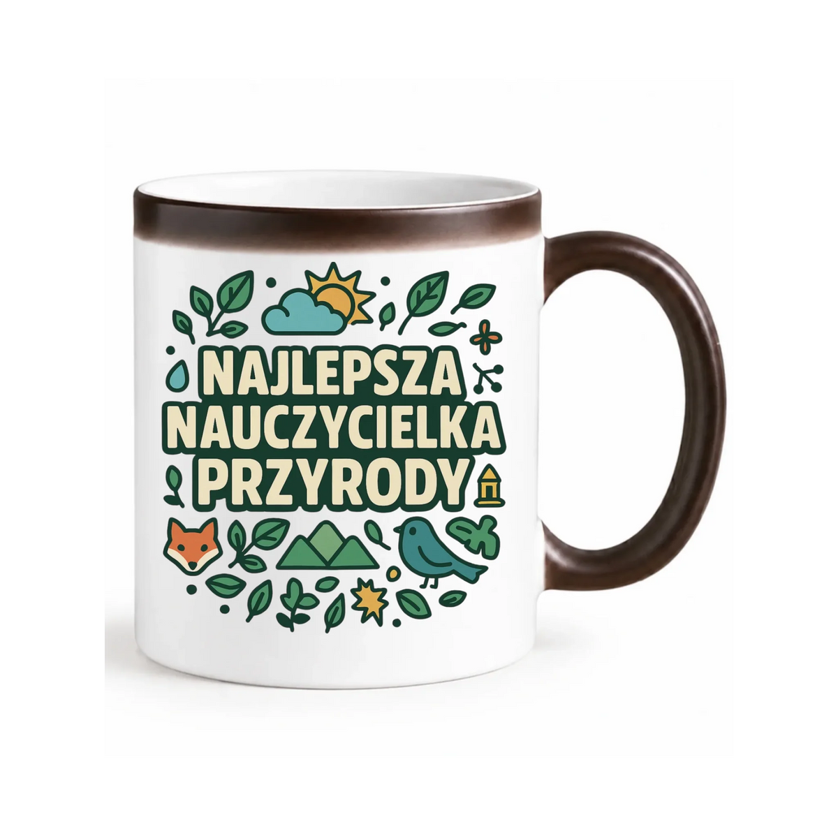 Najlepsza nauczycielka przyrody | Kubek magiczny na prezent N64