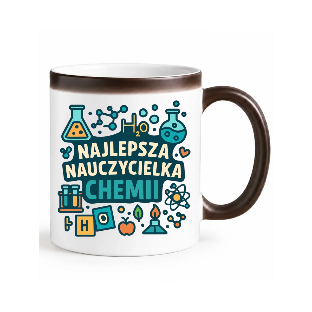 Najlepsza nauczycielka chemii | Kubek magiczny prezent dla nauczycielki N44