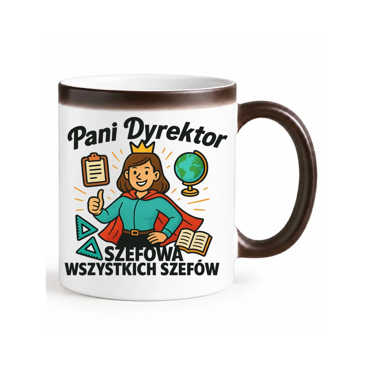 Szefowa wszystkich szefów | Kubek magiczny dla Pani Dyrektor Szkoły N29