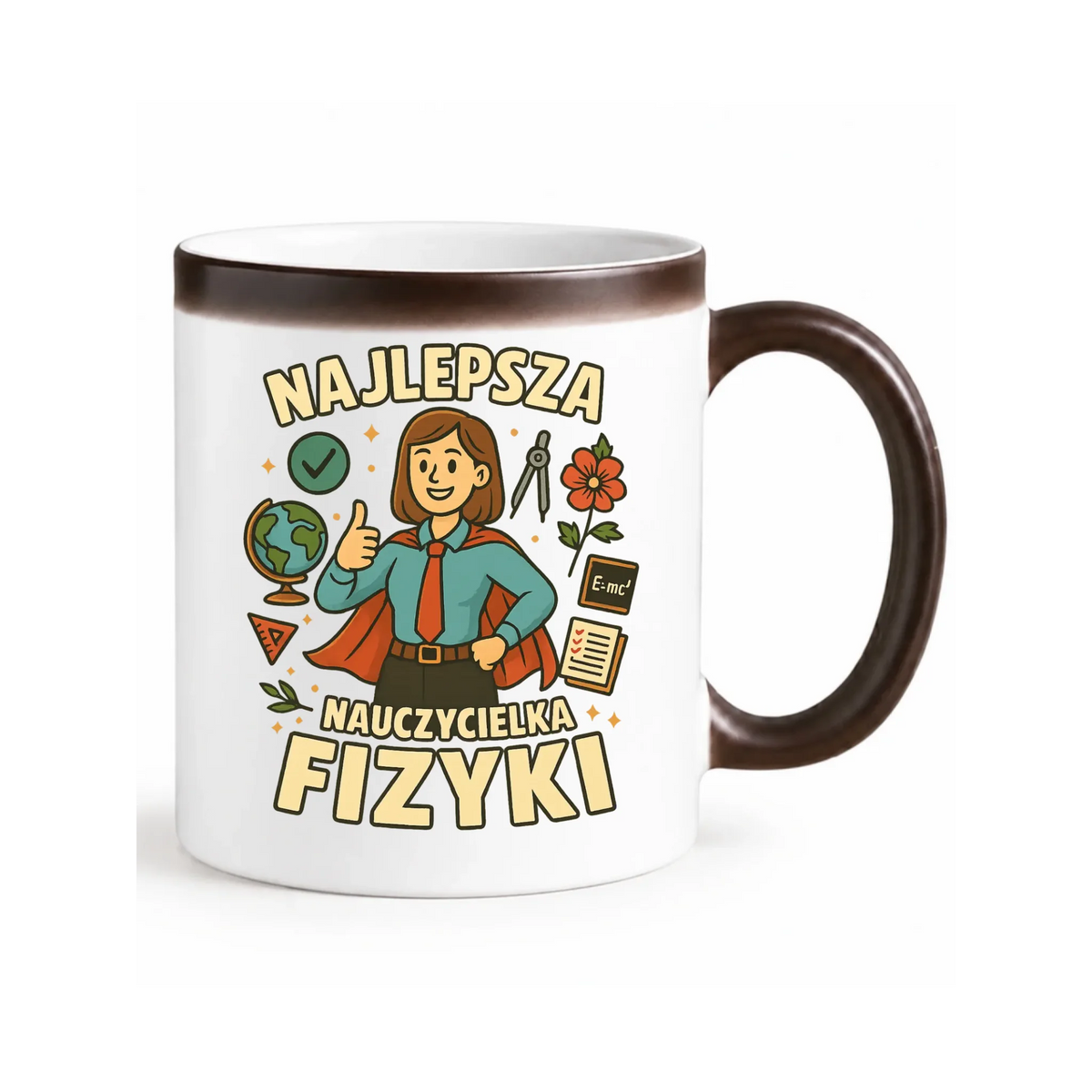 Najlepsza nauczycielka fizyki | Kubek magiczny na prezent N23