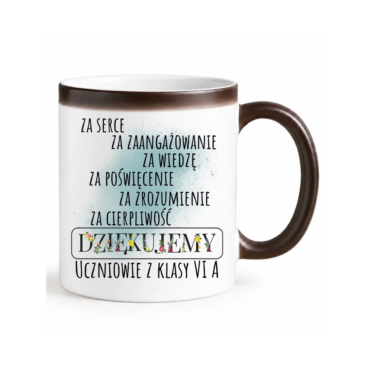 Podziękowanie dla nauczyciela od klasy na prezent | Kubek magiczny N06
