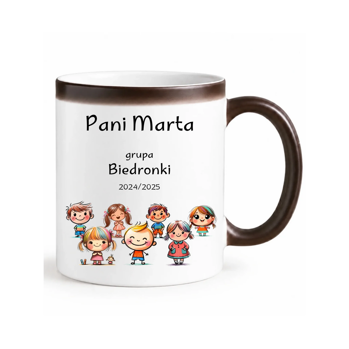 Przedszkolaki | Personalizowany kubek magiczny dla nauczycielki N03