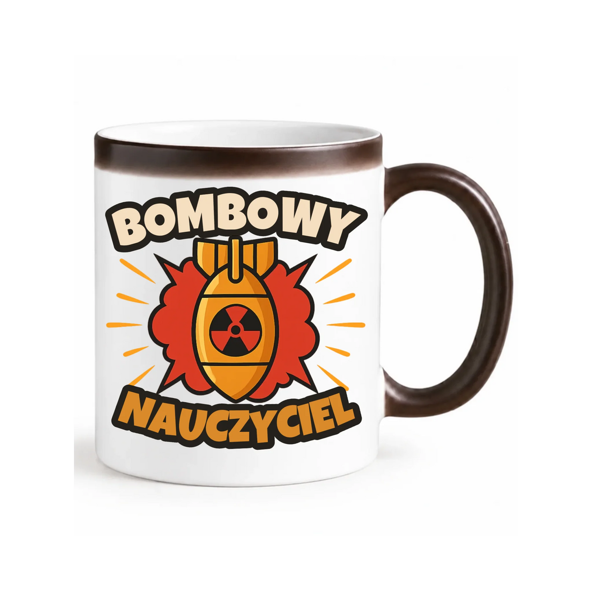 Bombowy nauczyciel | Kubek magiczny prezent dla nauczyciela N36