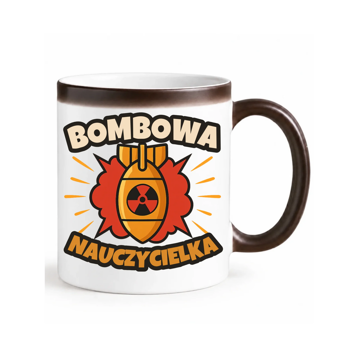 Bombowa nauczycielka | Kubek magiczny prezent dla nauczycielki N34