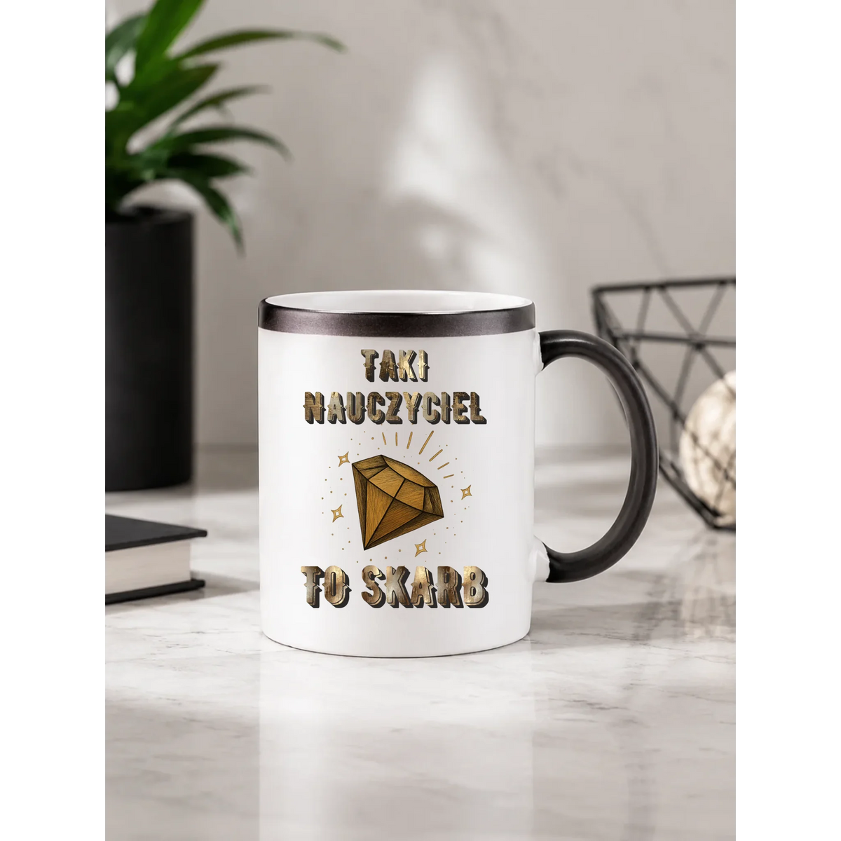Taki nauczyciel to skarb | Kubek magiczny dla nauczyciela N85