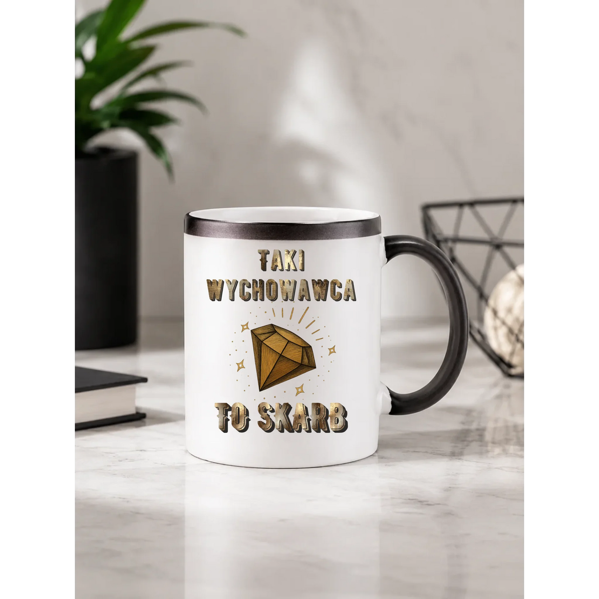 Taki wychowawca to skarb | Kubek magiczny dla wychowawcy N86