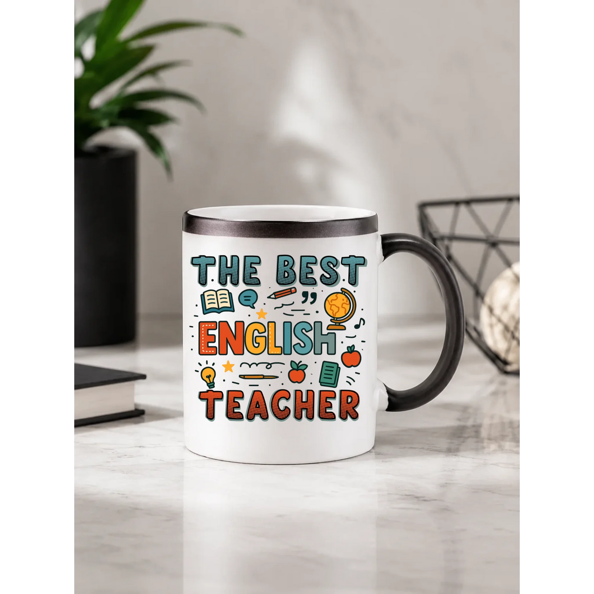The best english teacher | Kubek magiczny dla nauczyciela angielskiego N53
