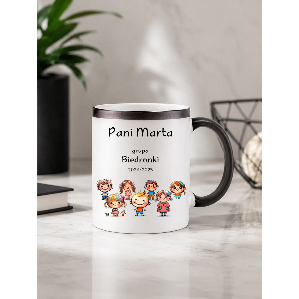 Przedszkolaki | Personalizowany kubek magiczny dla nauczycielki N03