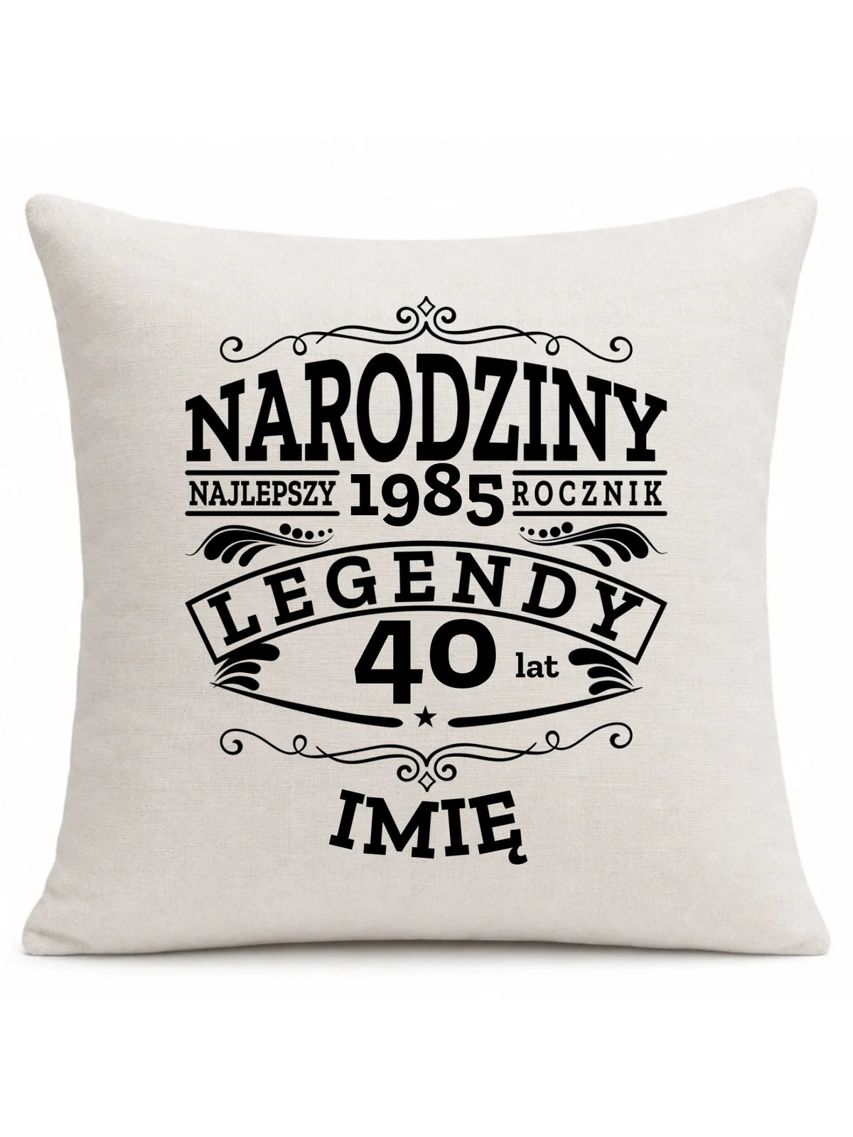 Poduszka na urodziny - Narodziny Legendy - personalizowana