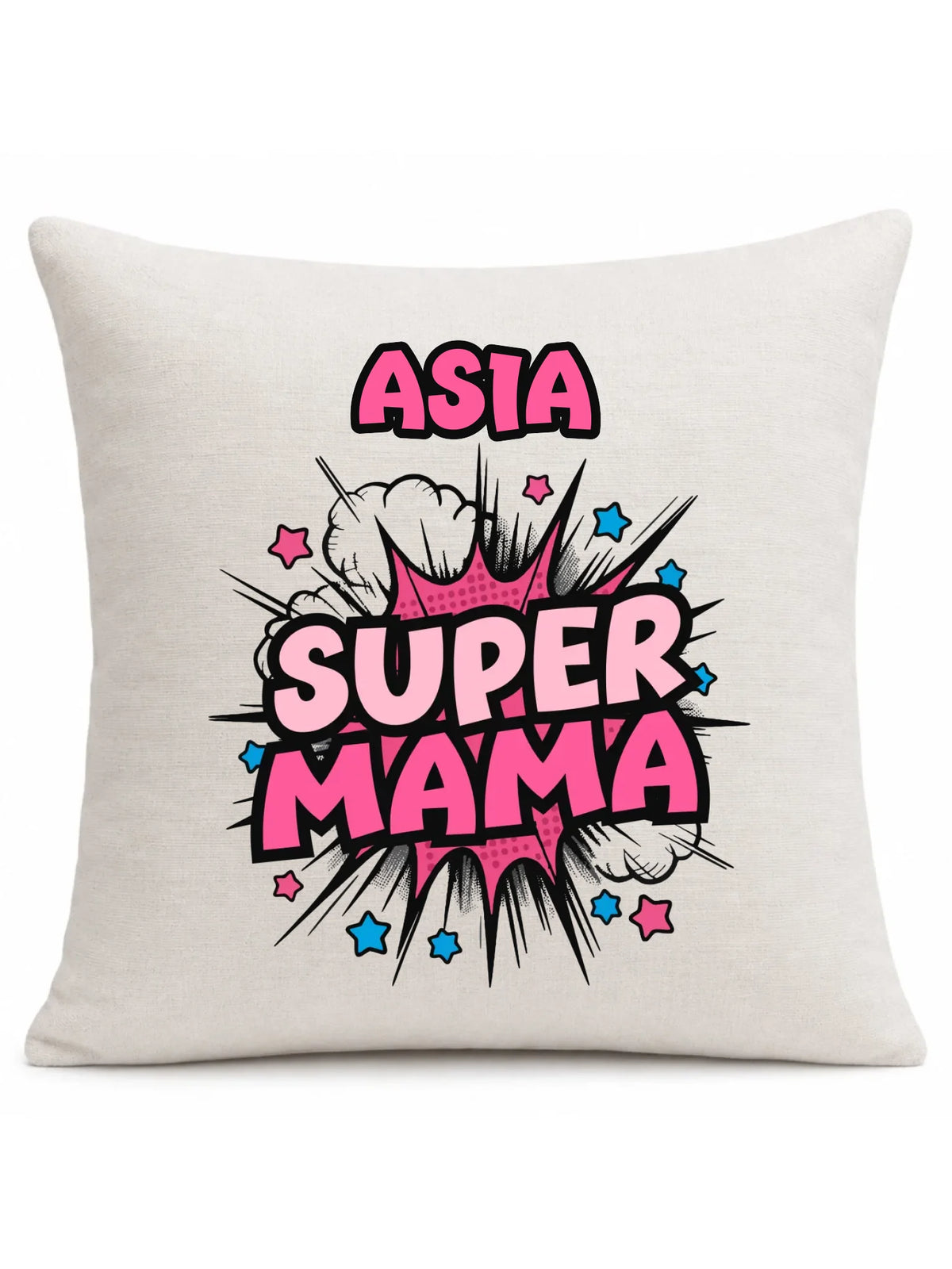 Poduszka dla mamy z imieniem - Super Mama - personalizowana DM24