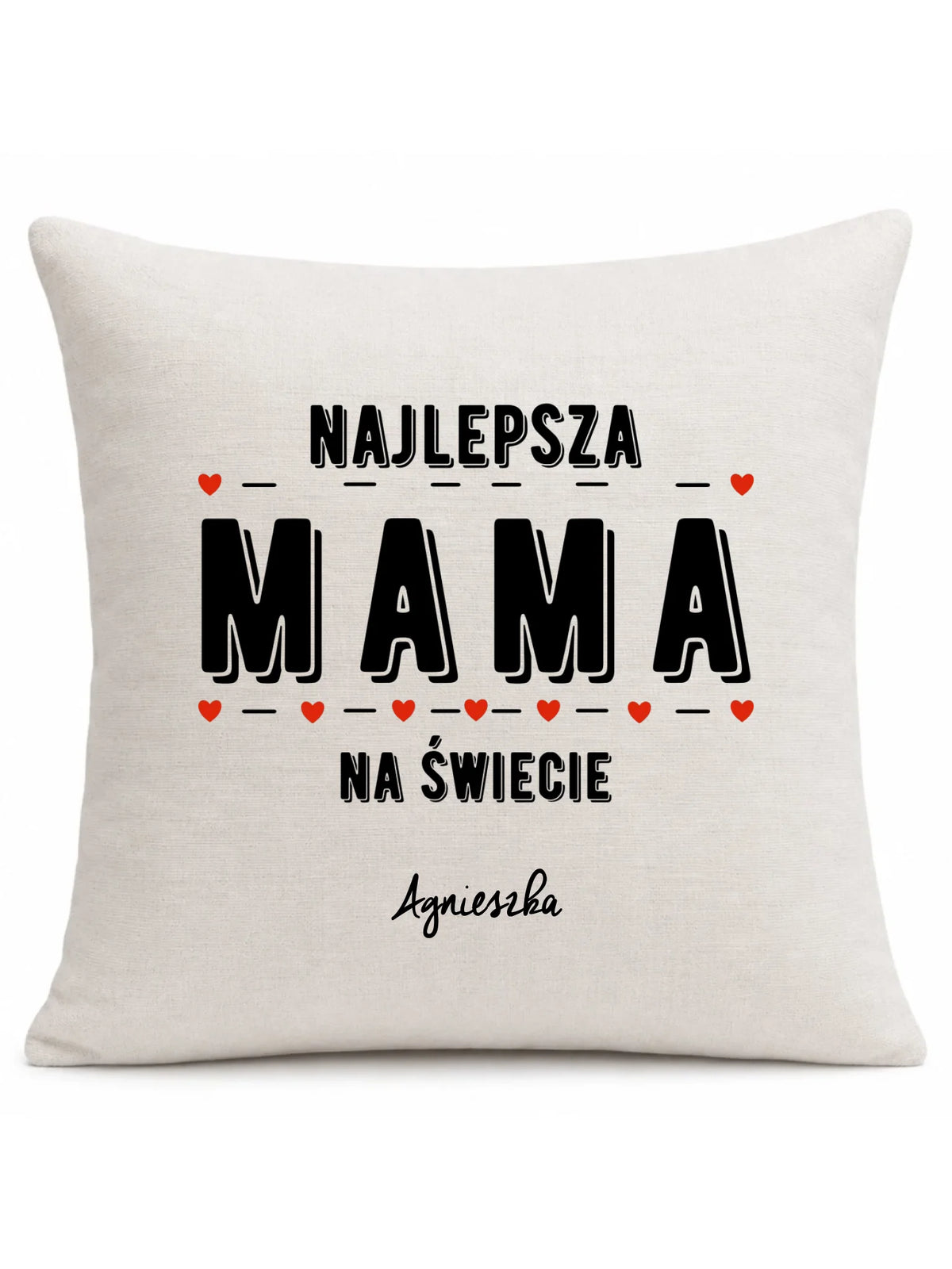 Poduszka z imieniem dla mamy - Najlepsza mama - personalizowana DM22