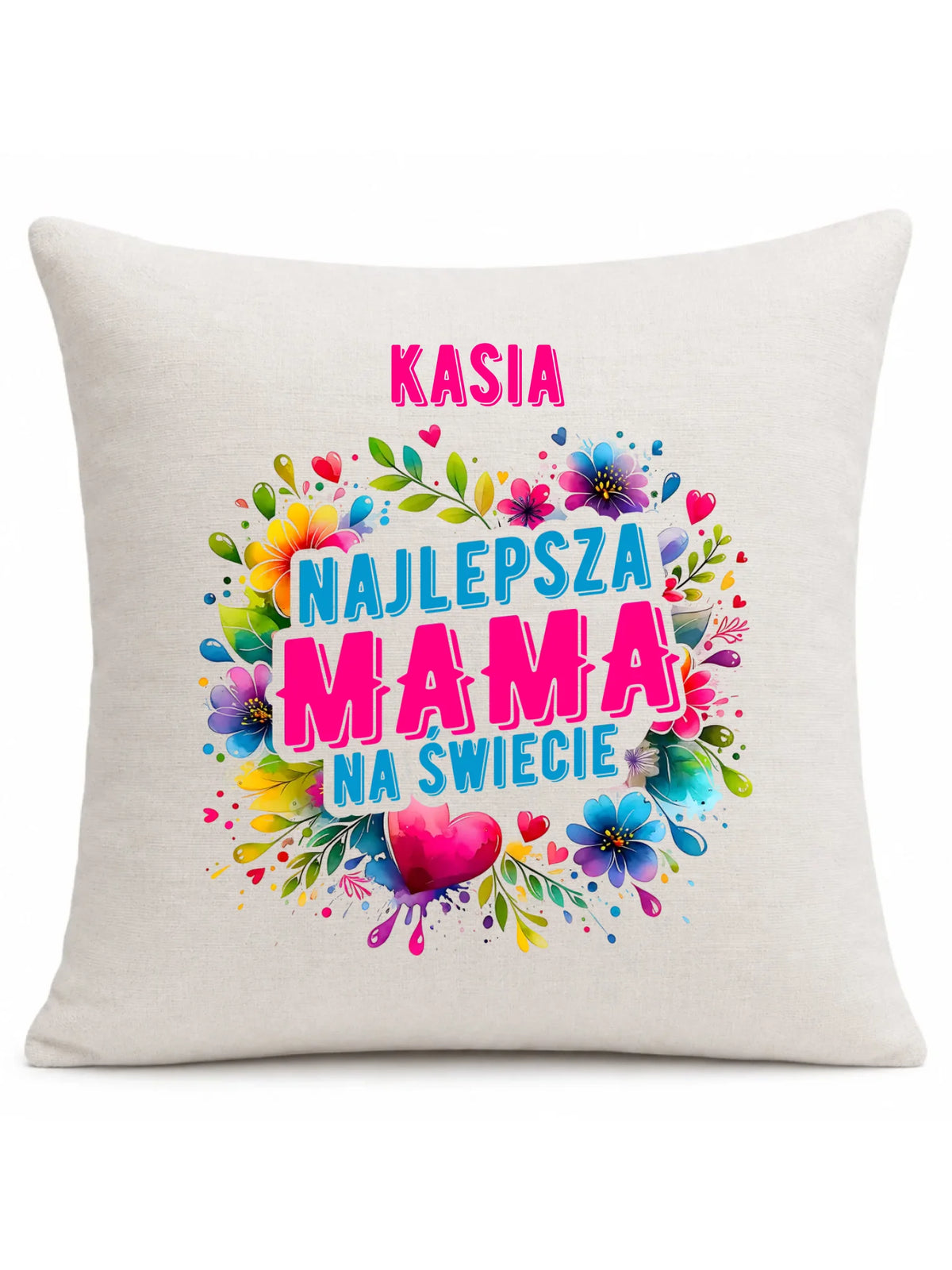 Poduszka dla mamy - Najlepsza Mama - personalizowana DM15