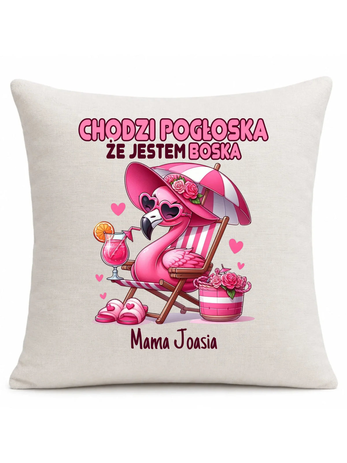 Poduszka dla mamy - Chodzi pogłoska, że jestem boska - personalizowana DM14
