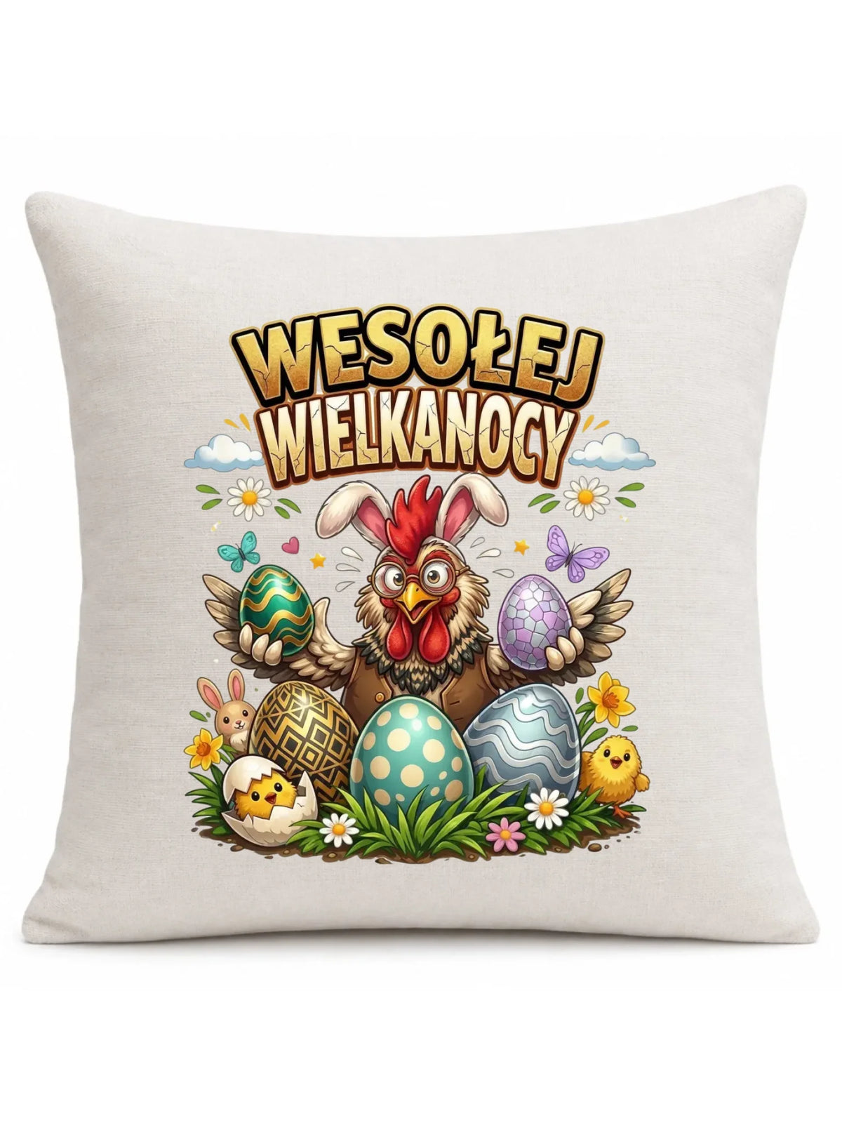 Poduszka wielkanocna - Wesołej Wielkanocy WN20