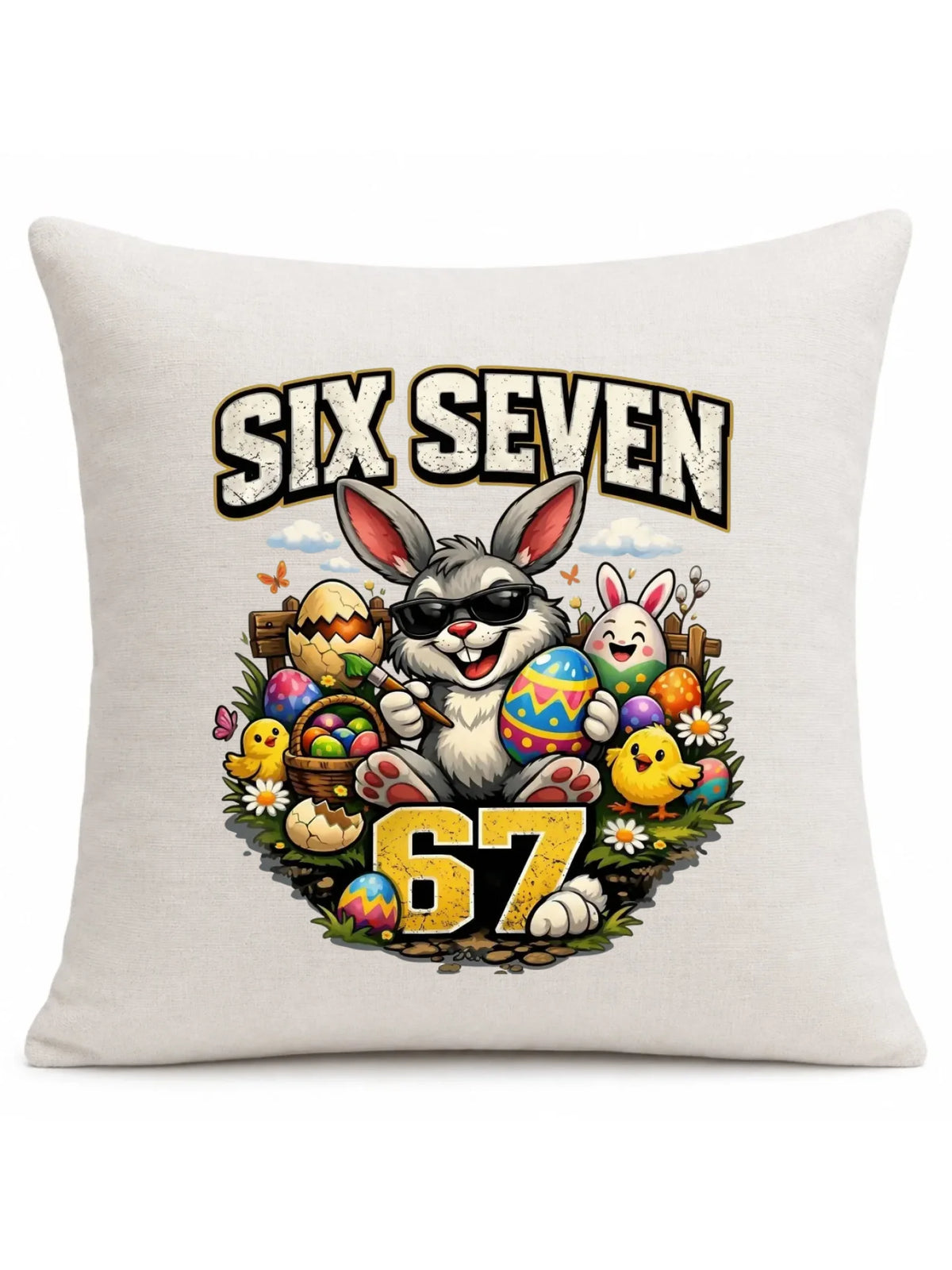 Poduszka wielkanocna - Zając Six Seven 67 WN10