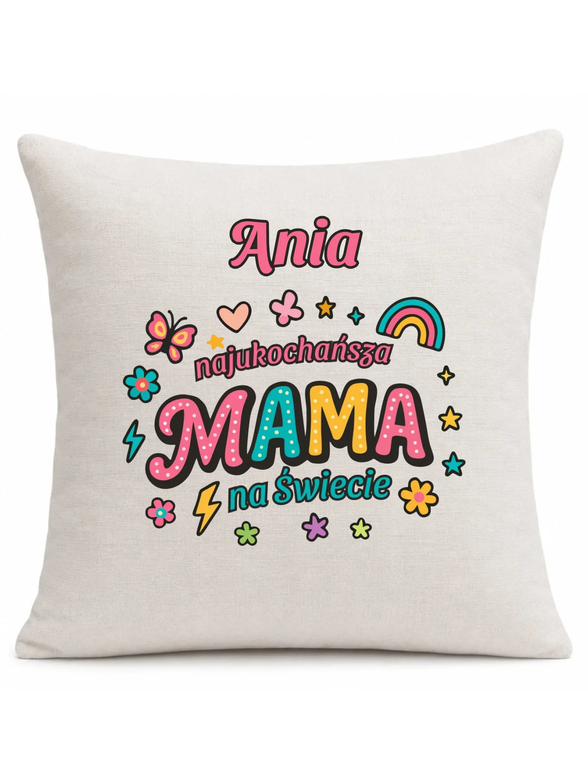 Poduszka dla mamy - Najukochańsza mama na Świecie - personalizowana DM03