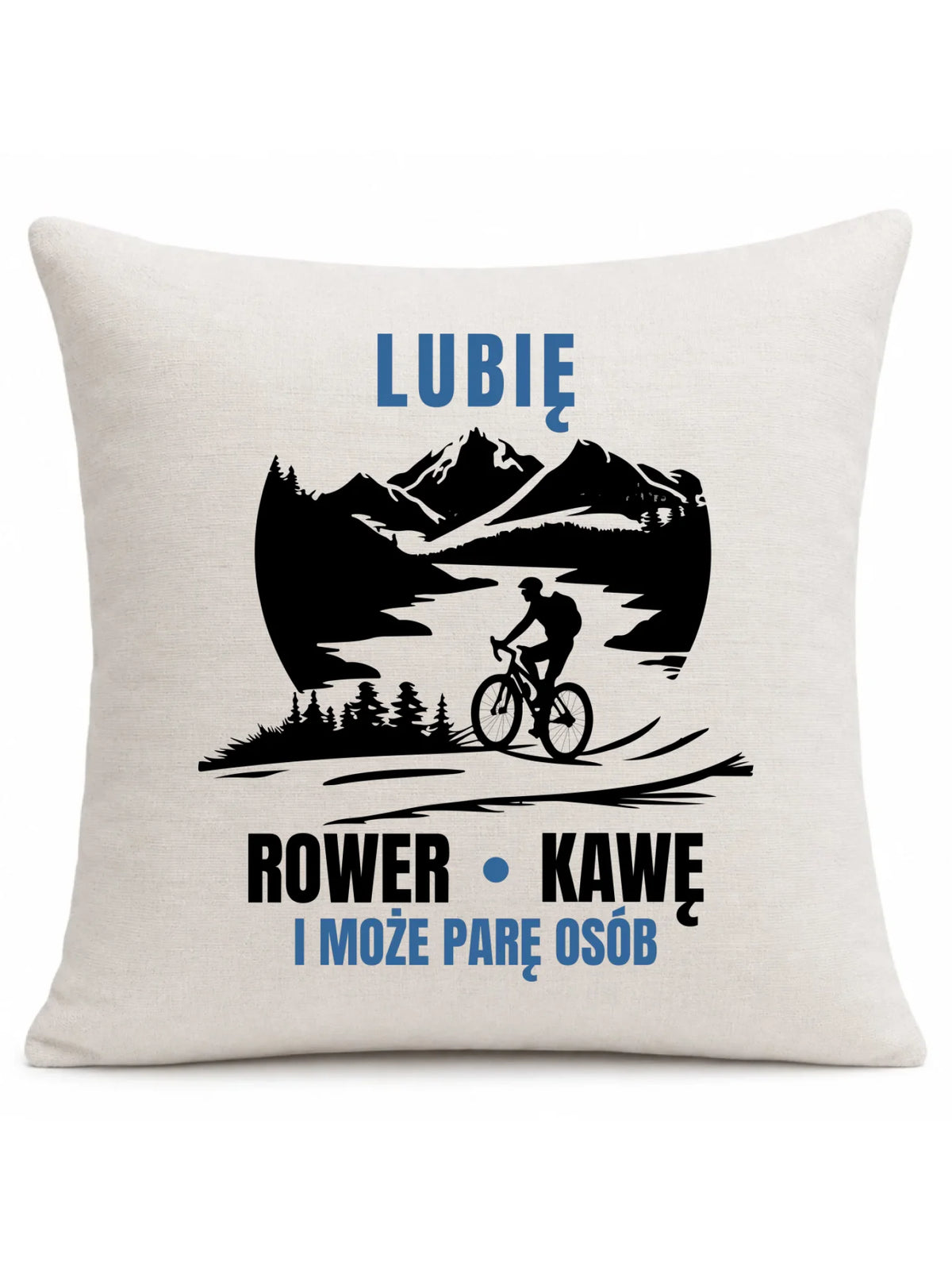 Poduszka dla rowerzysty - Lubię rower kawę i może parę osób HR05