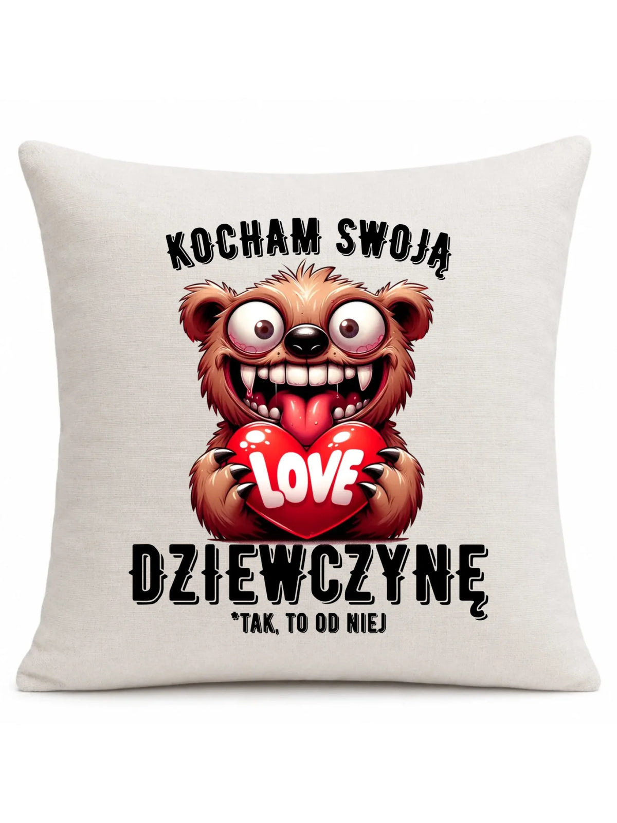 Poduszka dla chłopaka - Kocham swoją dziewczynę W30