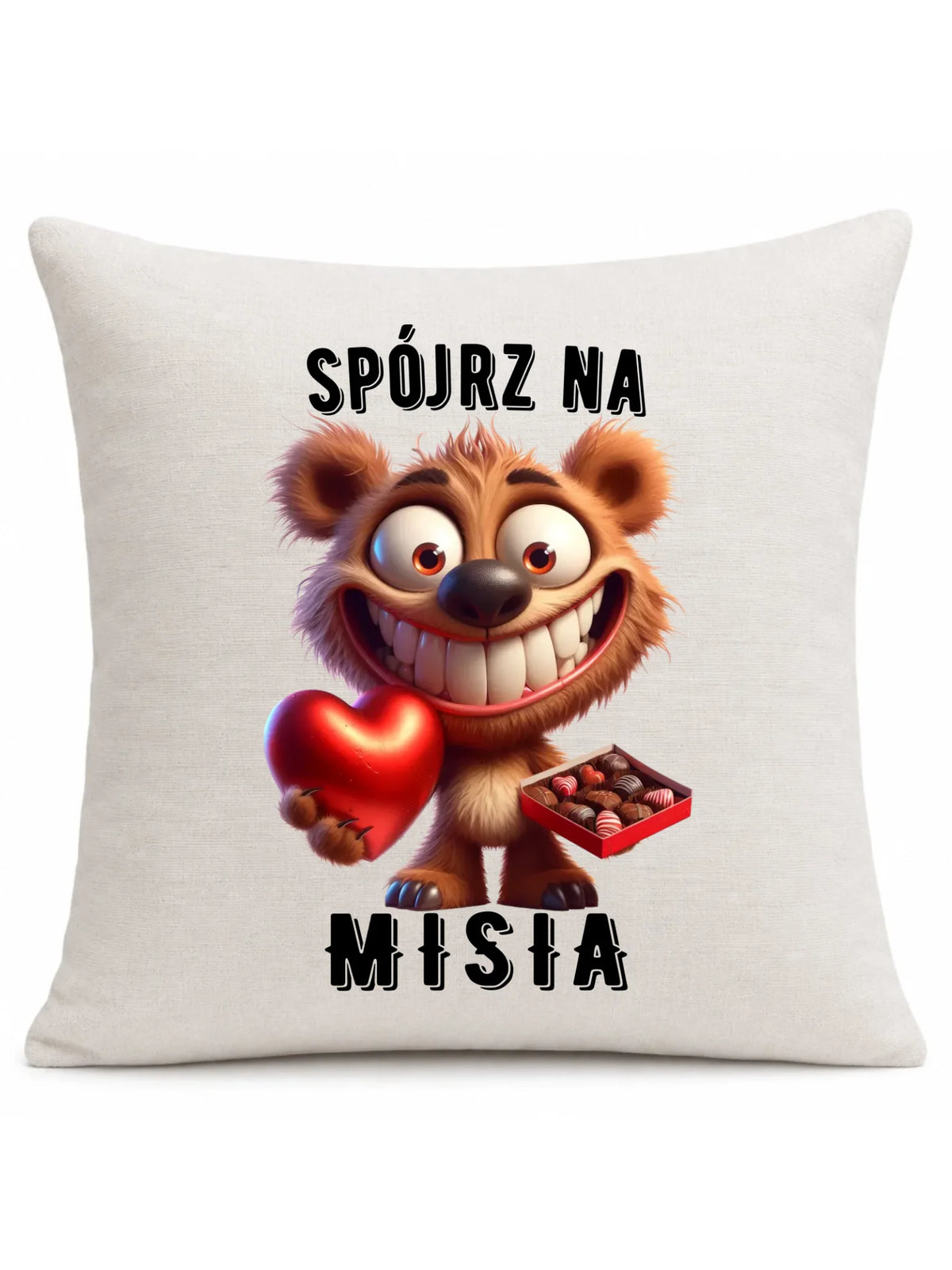 Poduszka na Walentynki - Spójrz na Misia W31