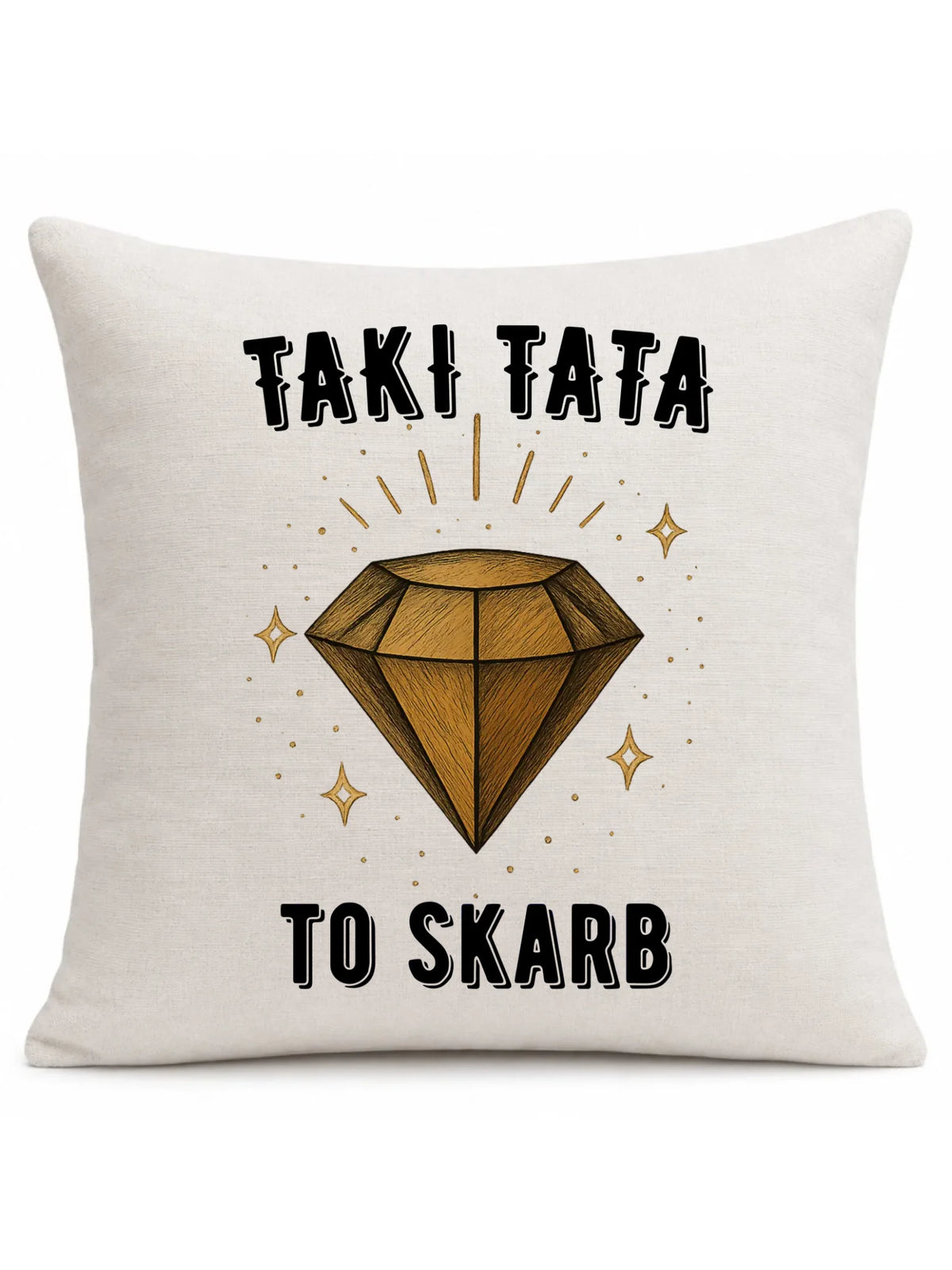 Poduszka dla taty - Taki tata to skarb - personalizowana DT17