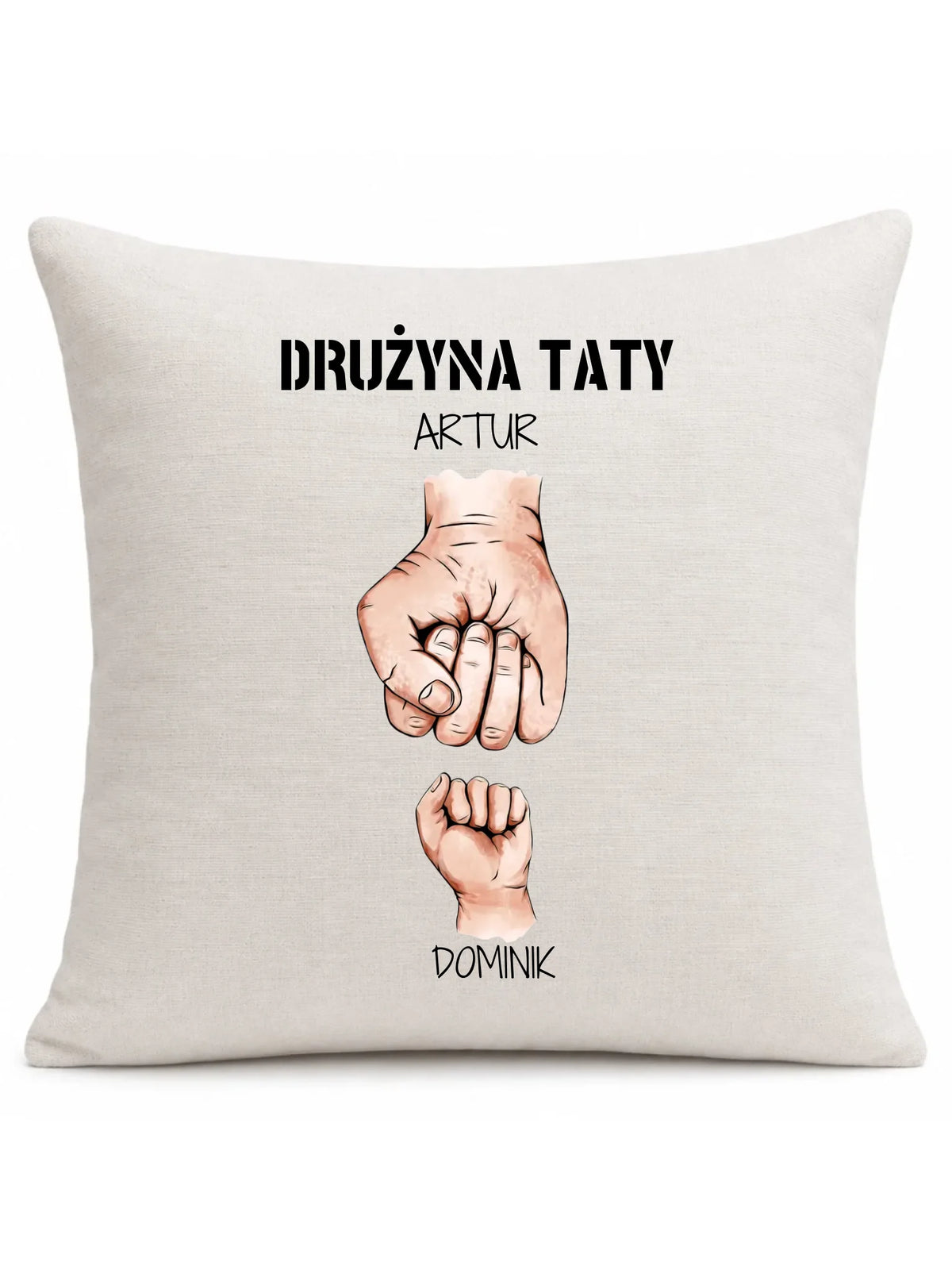 Poduszka dla taty - Drużyna taty 1-6 imion dzieci - personalizowana DT01