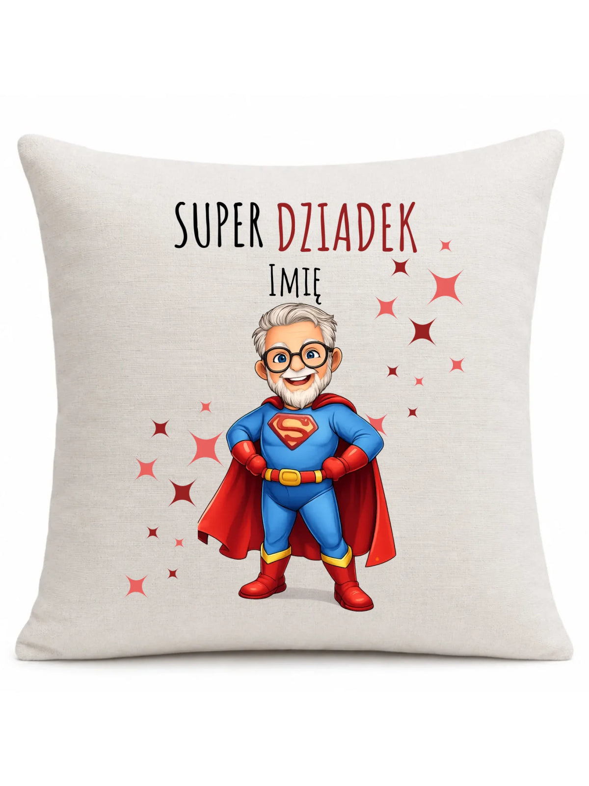 Poduszka dla dziadka - Super Dziadek - personalizowana D02