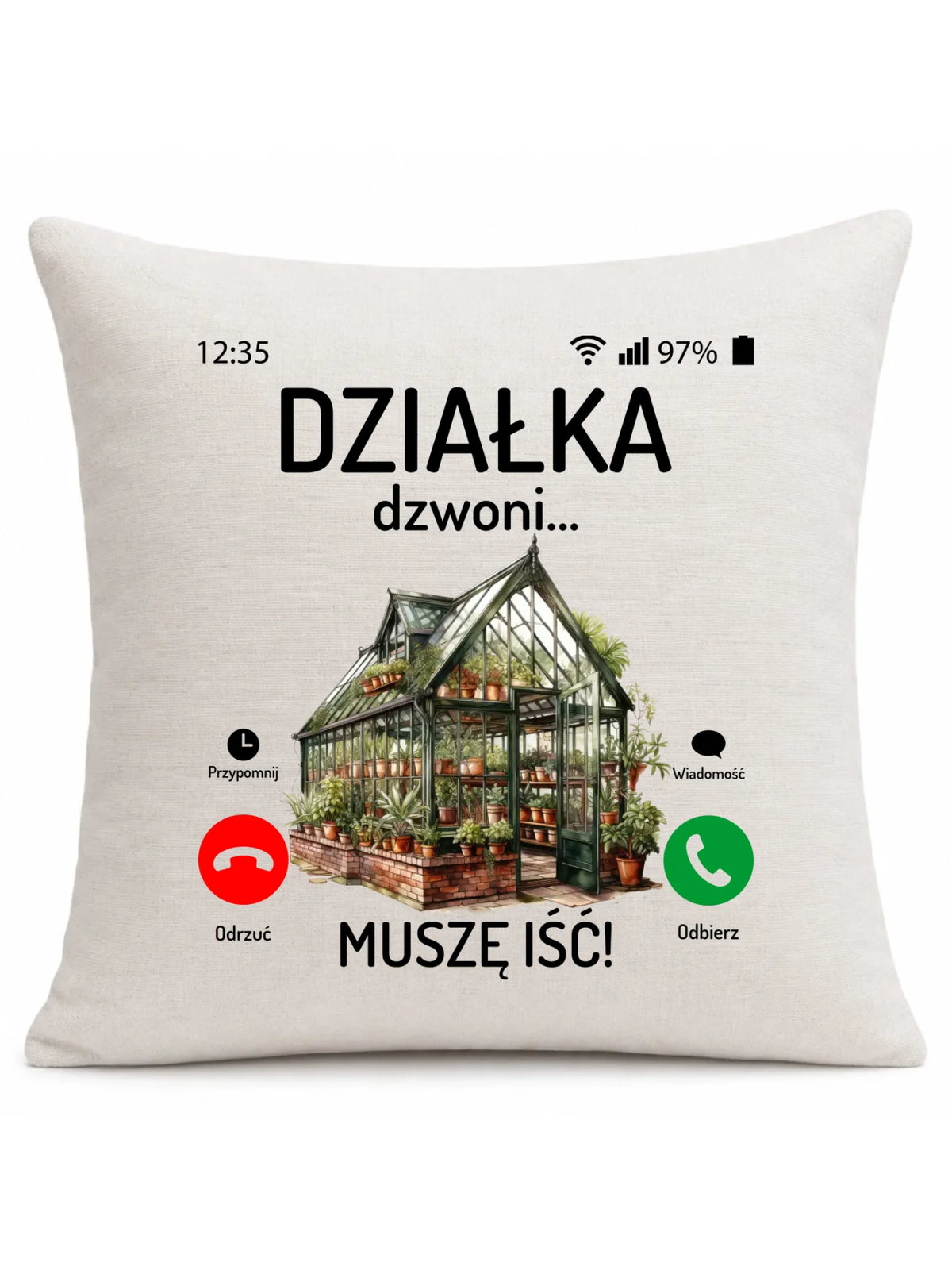 Poduszka dla babci - Działka dzwoni muszę iść B41