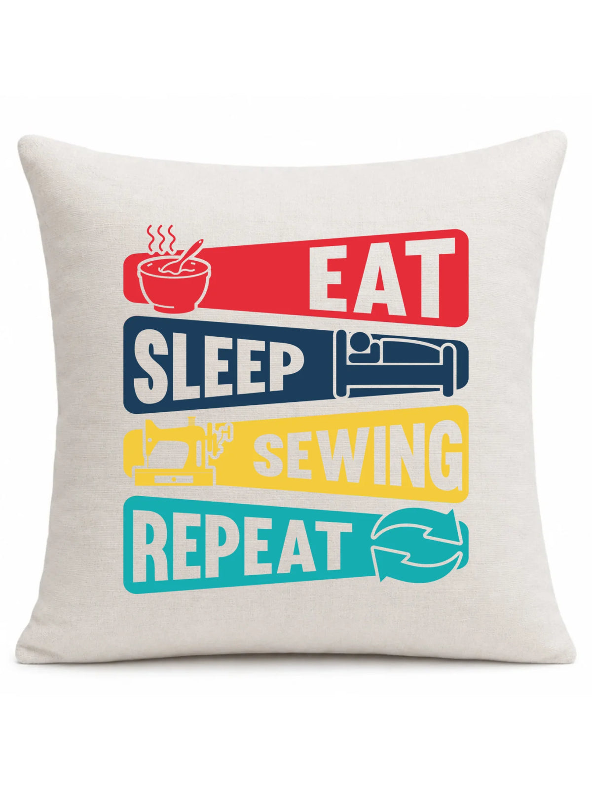 Poduszka szyciowa dla krawcowej - Eat sleep sewing repeat HS21