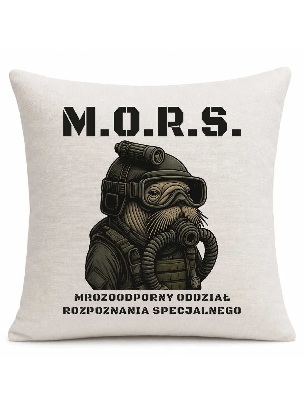 Poduszka - prezent dla morsa - M.O.R.S. Mrozoodporny Oddział Rozpoznania Specjalnego HM20