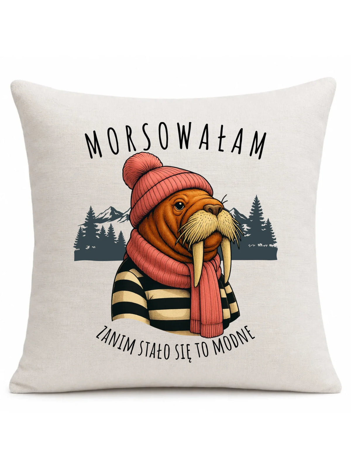 Poduszka - prezent dla morsa - Morsowałam zanim stało się to modne - Mors HM21