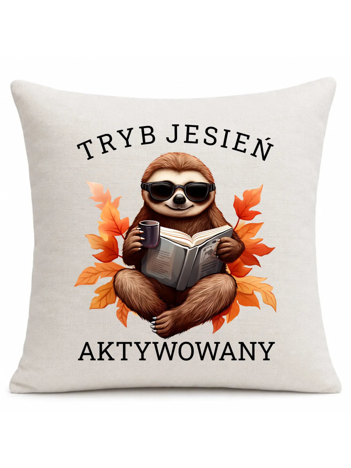 Poduszka jesienna - Leniwiec - Tryb jesień aktywowany JS23