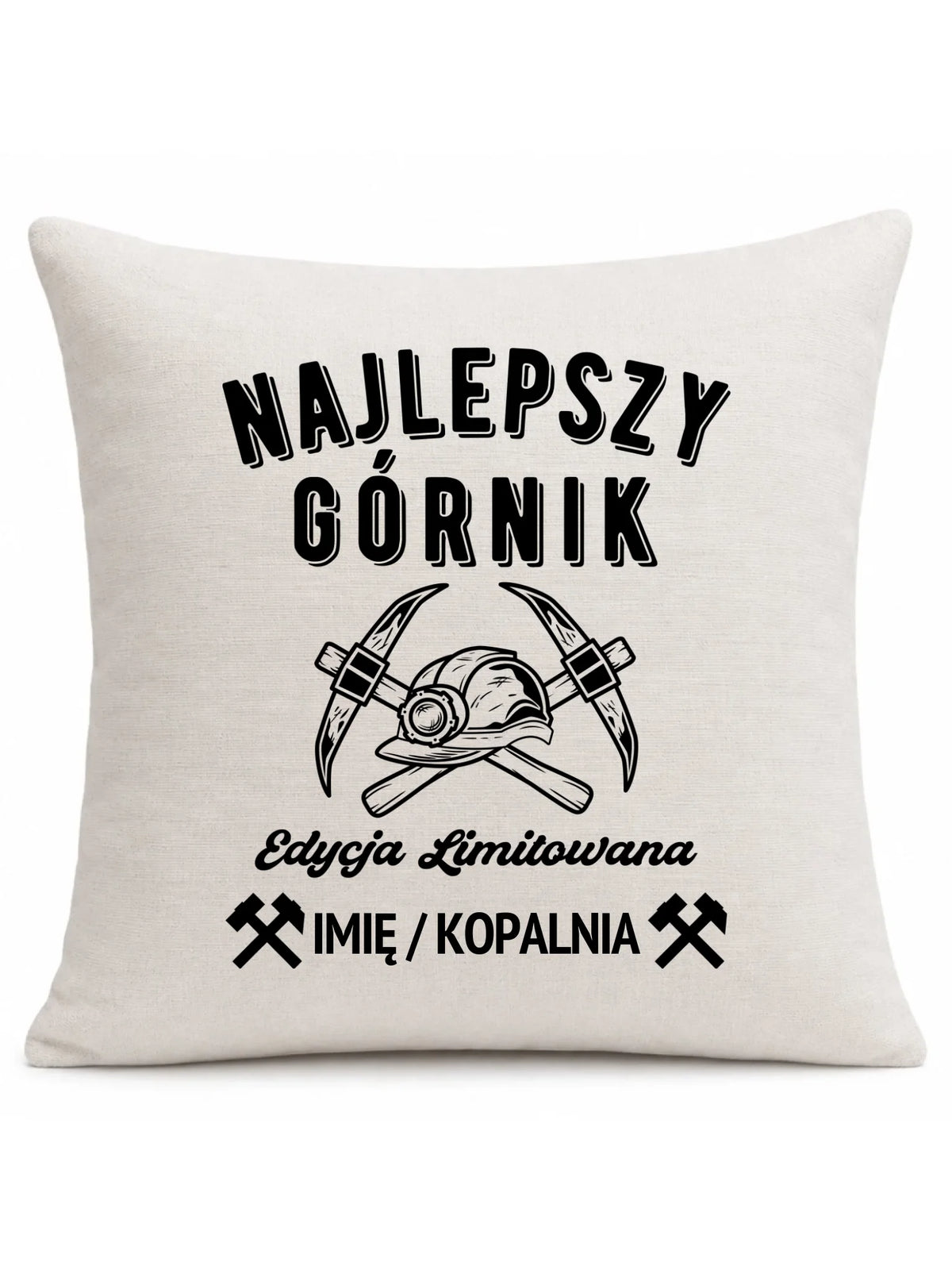 Poduszka - prezent dla górnika - Najlepszy górnik - personalizowana G27