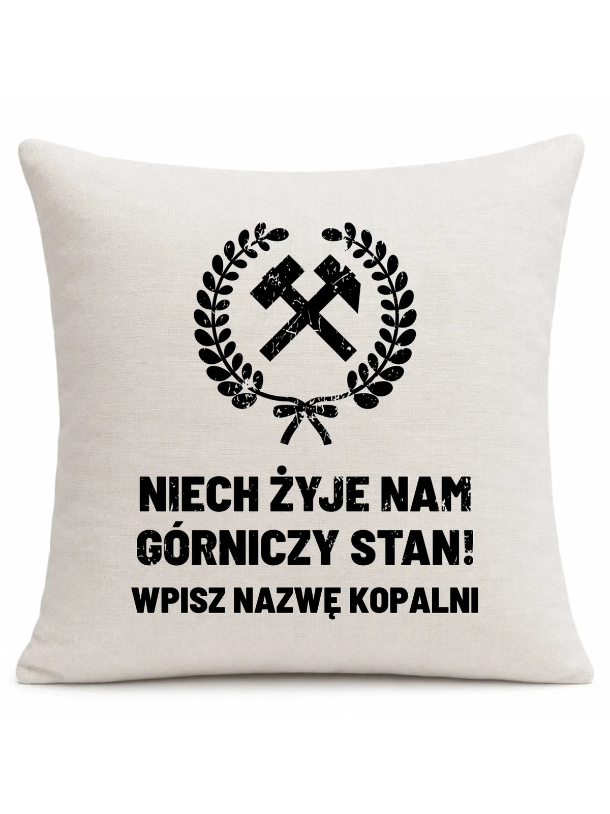 Poduszka - prezent dla górnika - Niech żyje nam górniczy stan - personalizowana G24