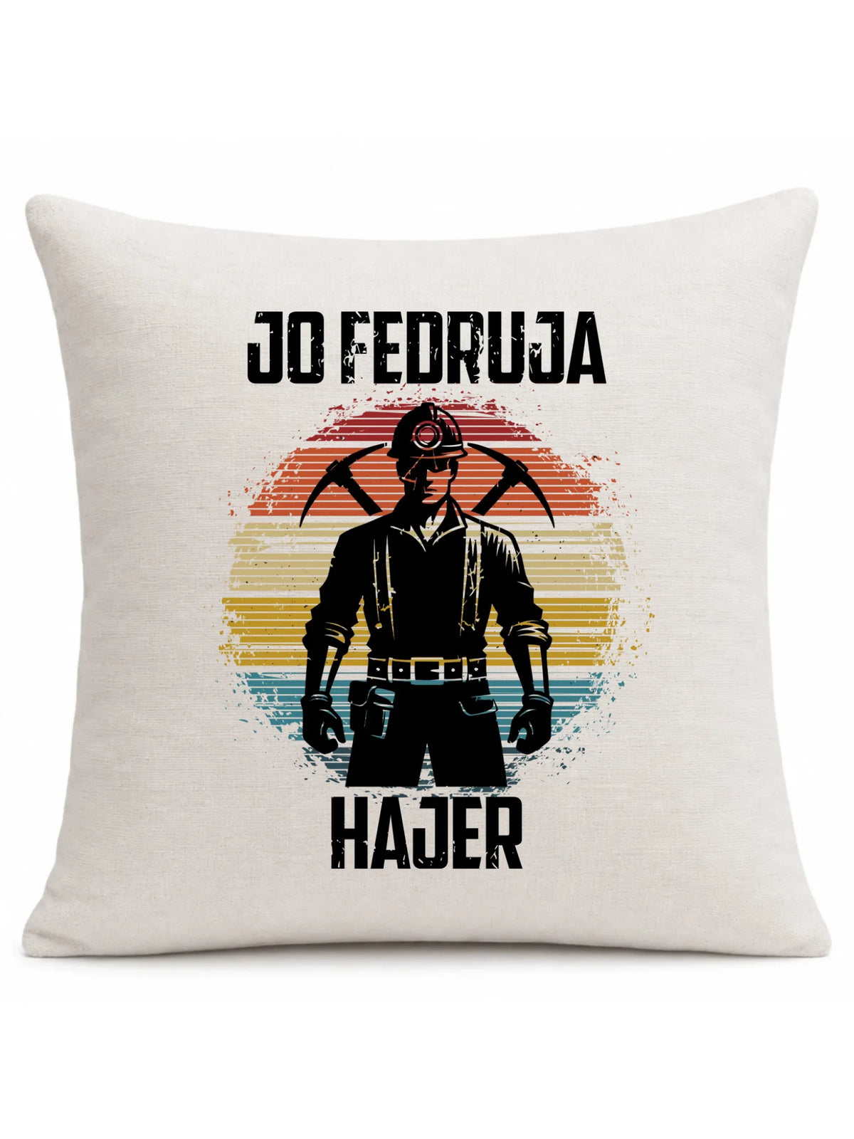 Poduszka - prezent dla górnika - Jo fedruja Hajer G26