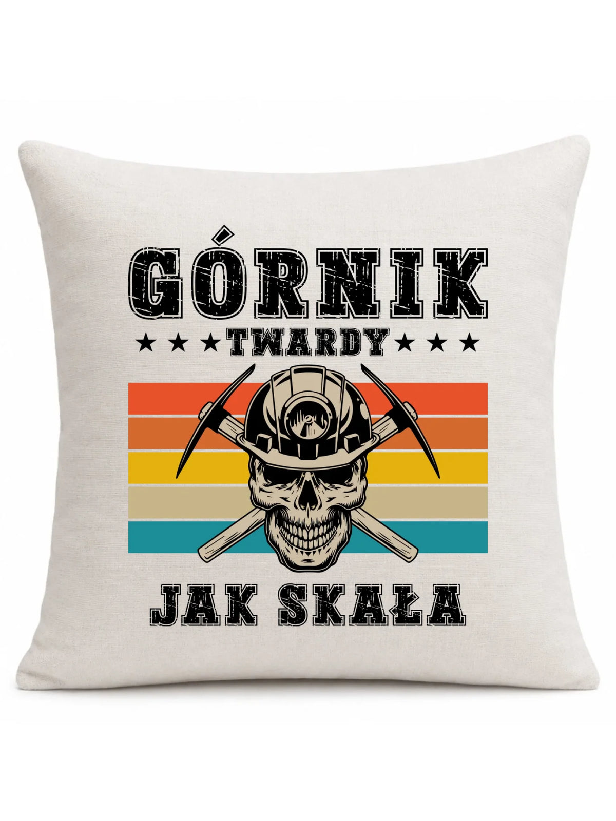 Poduszka - prezent dla górnika - Górnik twardy jak skała G21