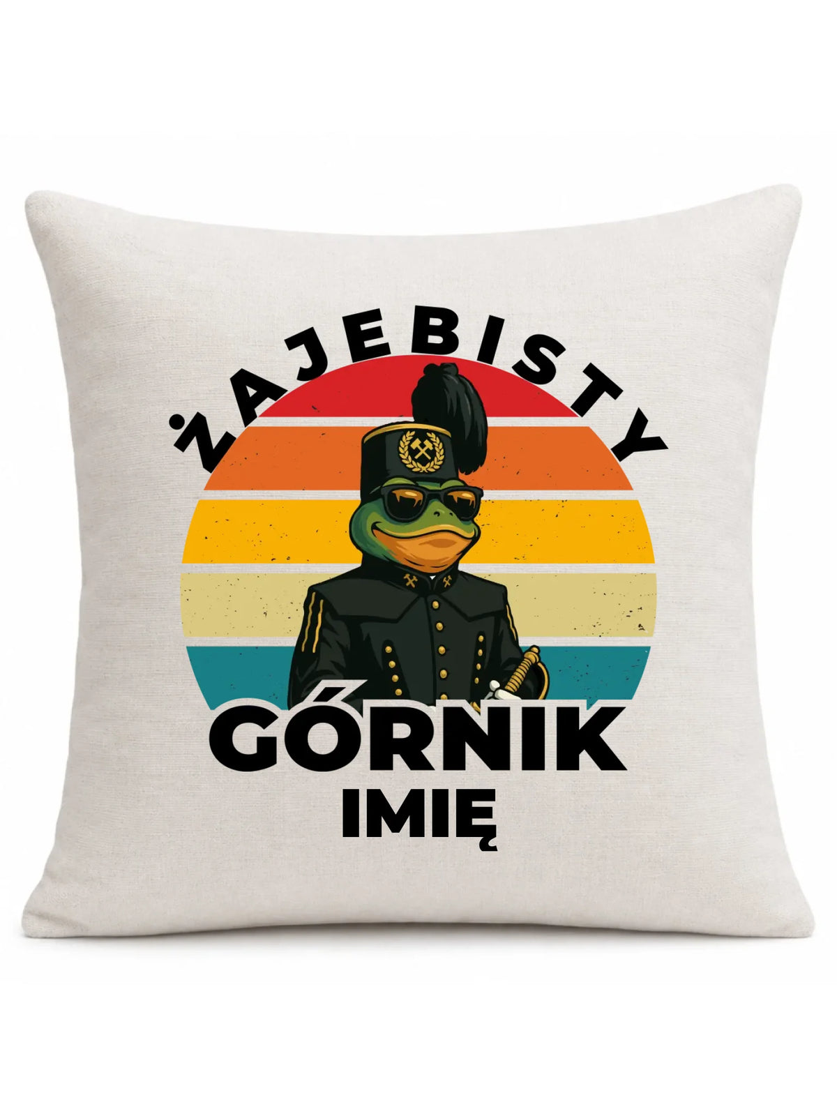 Poduszka - prezent dla górnika - Żajebisty górnik - personalizowana G19
